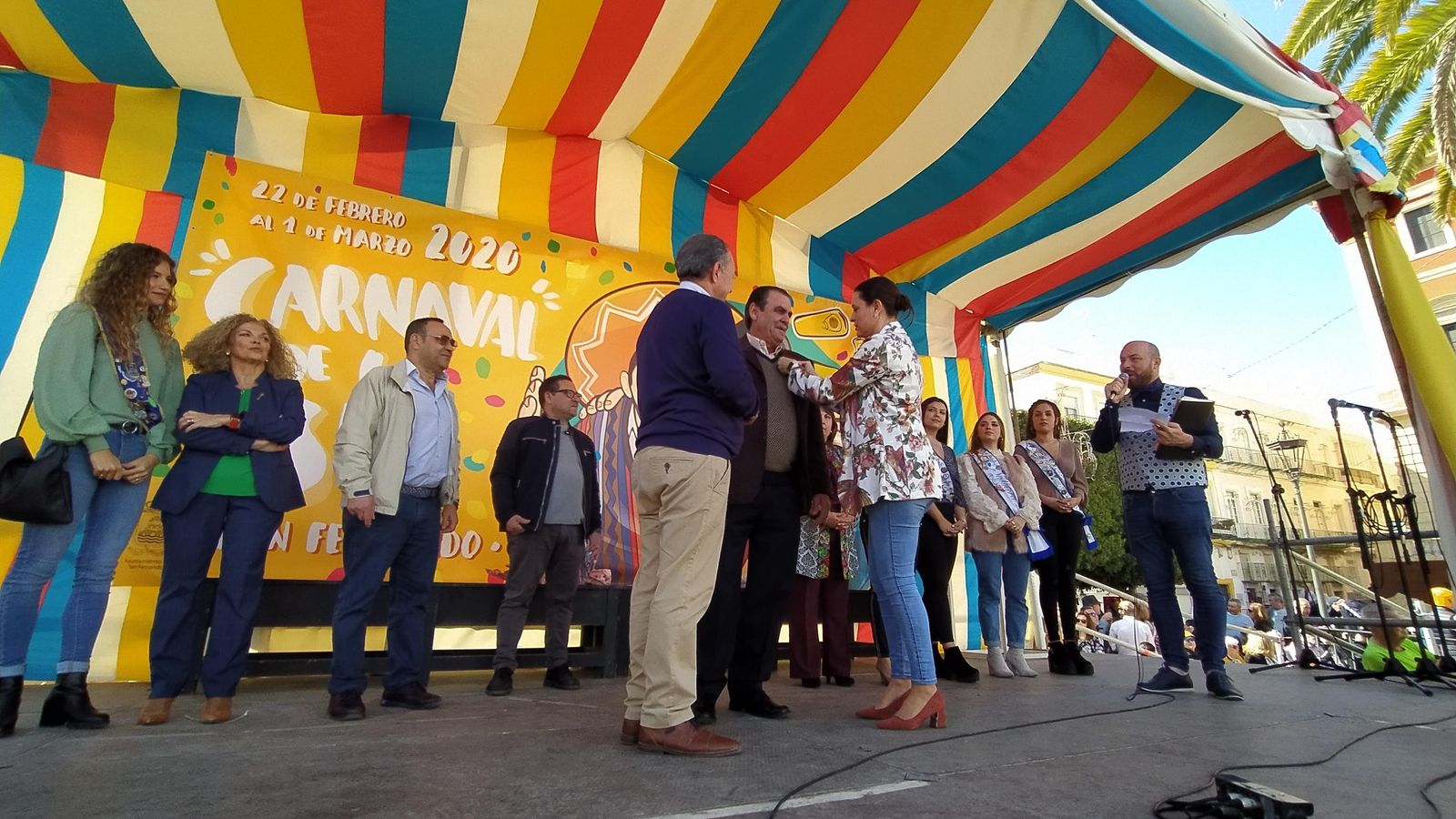 Careta de Oro del Carnaval para Pepín El Caña.