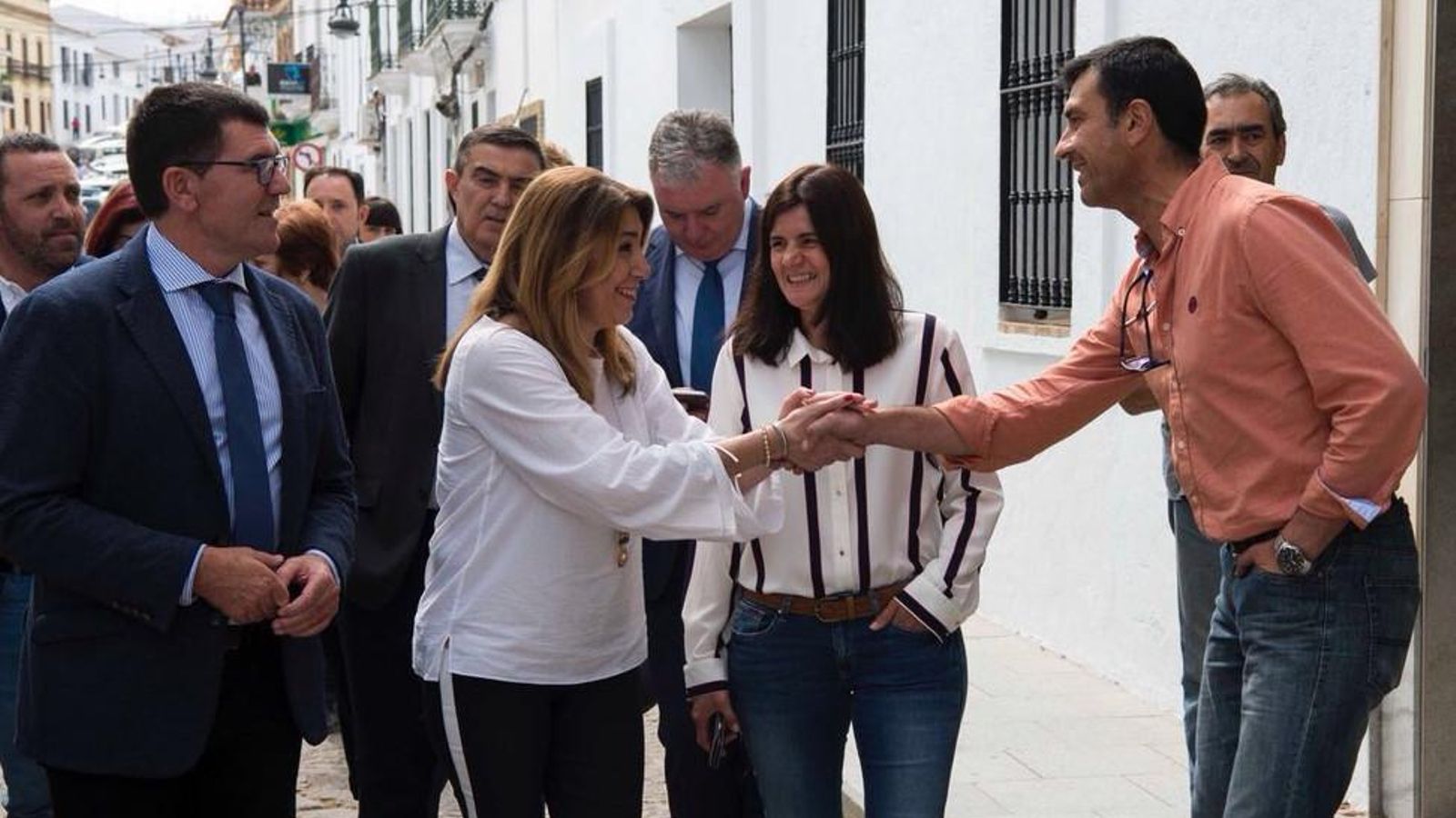 Susana Díaz visita La Puebla de Guzmán. Susana Díaz visita La Puebla de Guzmán.