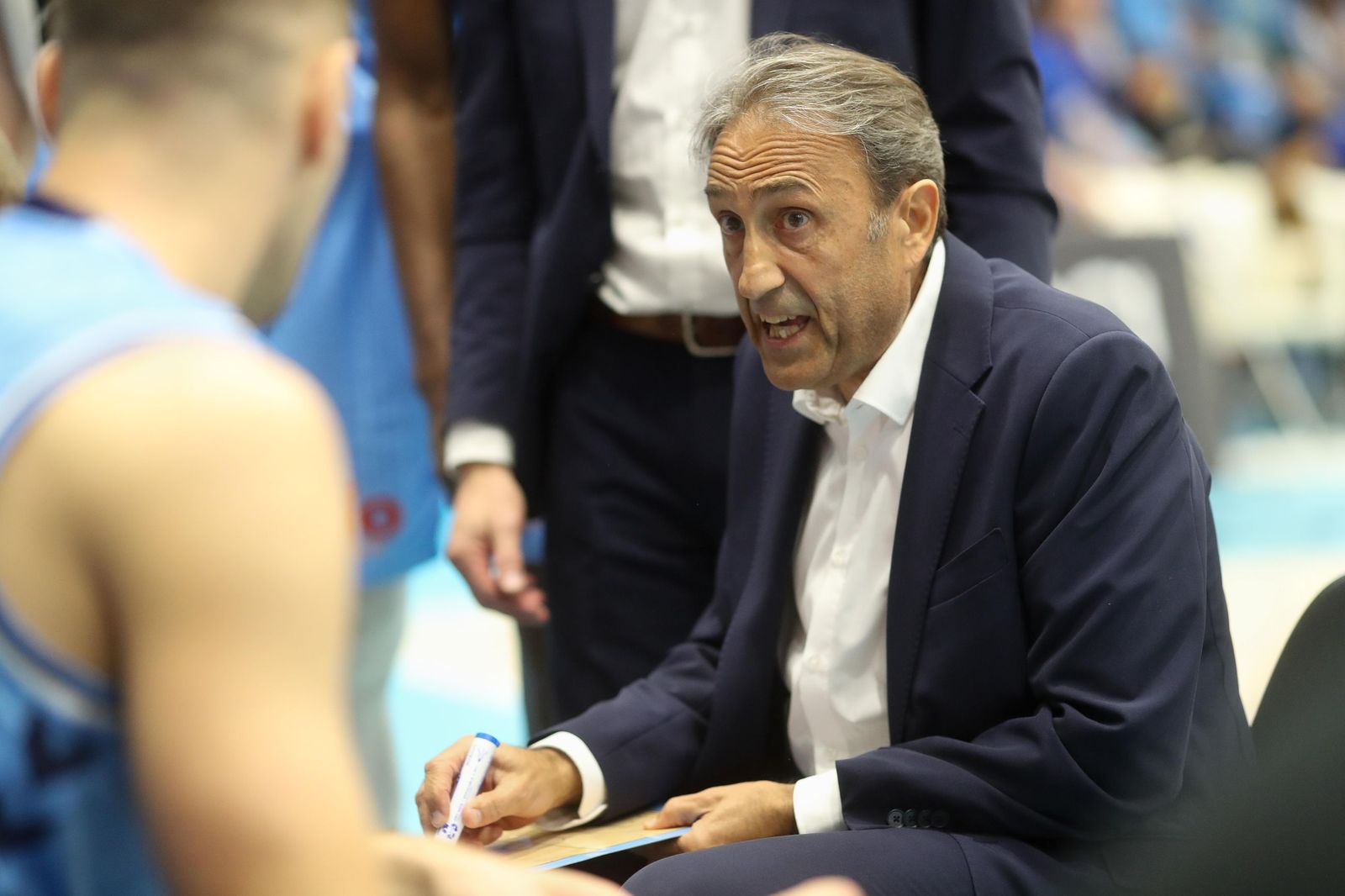 Luis Casimiro durante el partido de la primera vuelta.