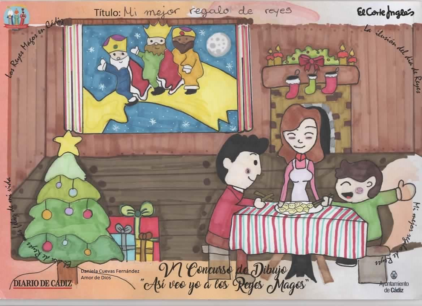 Los dibujos ganadores y semifinalistas del concurso 'Así veo yo a los Reyes Magos' en Cádiz.