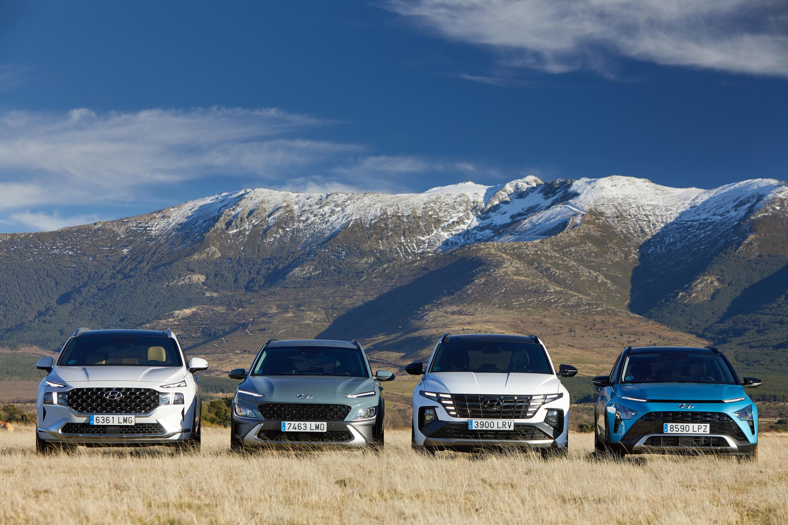 Hyundai presume de su gama de SUV con el Bayon, Kona, Tucson y Santa Fe