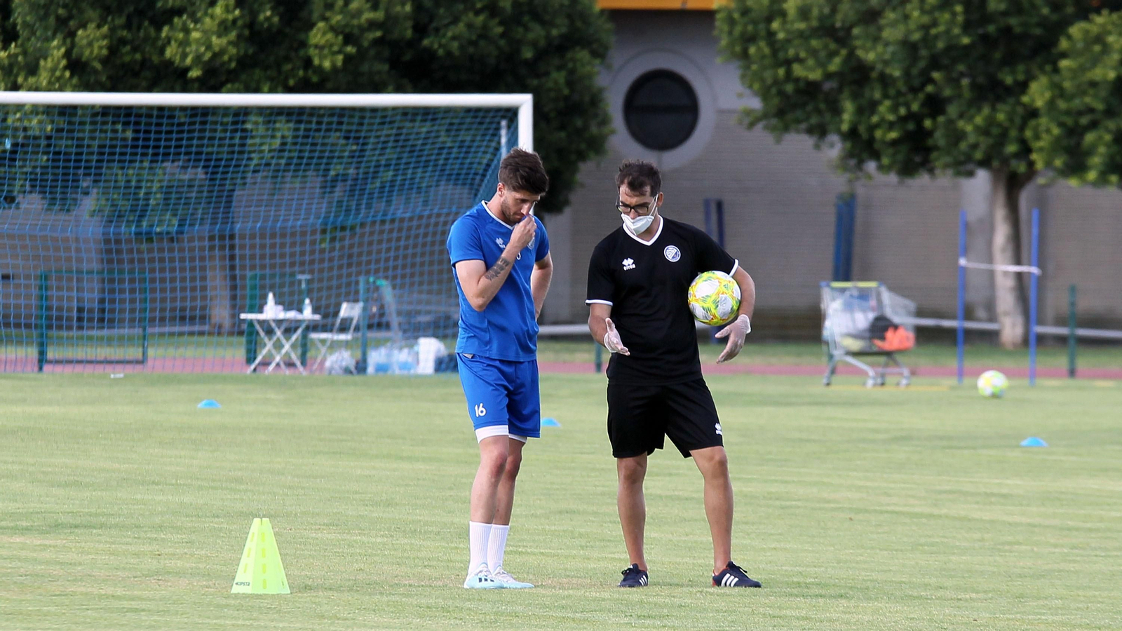Primer entrenamiento del Xerez DFC en el Pepe Ravelo