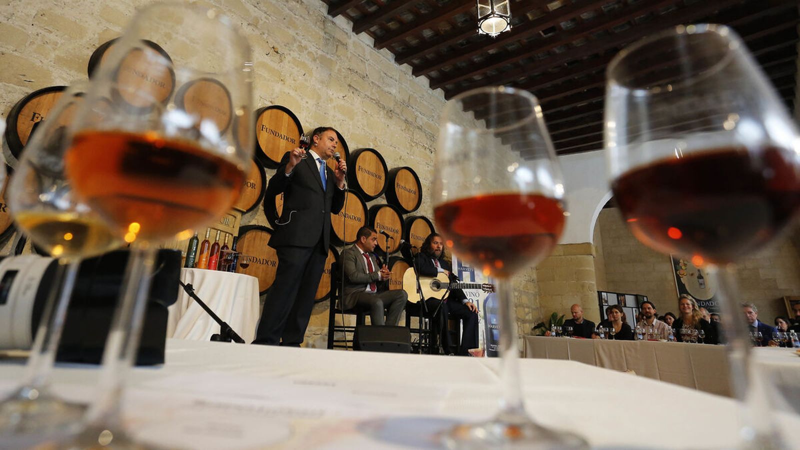 José María Castaño, durante un acto relacionado con el vino.