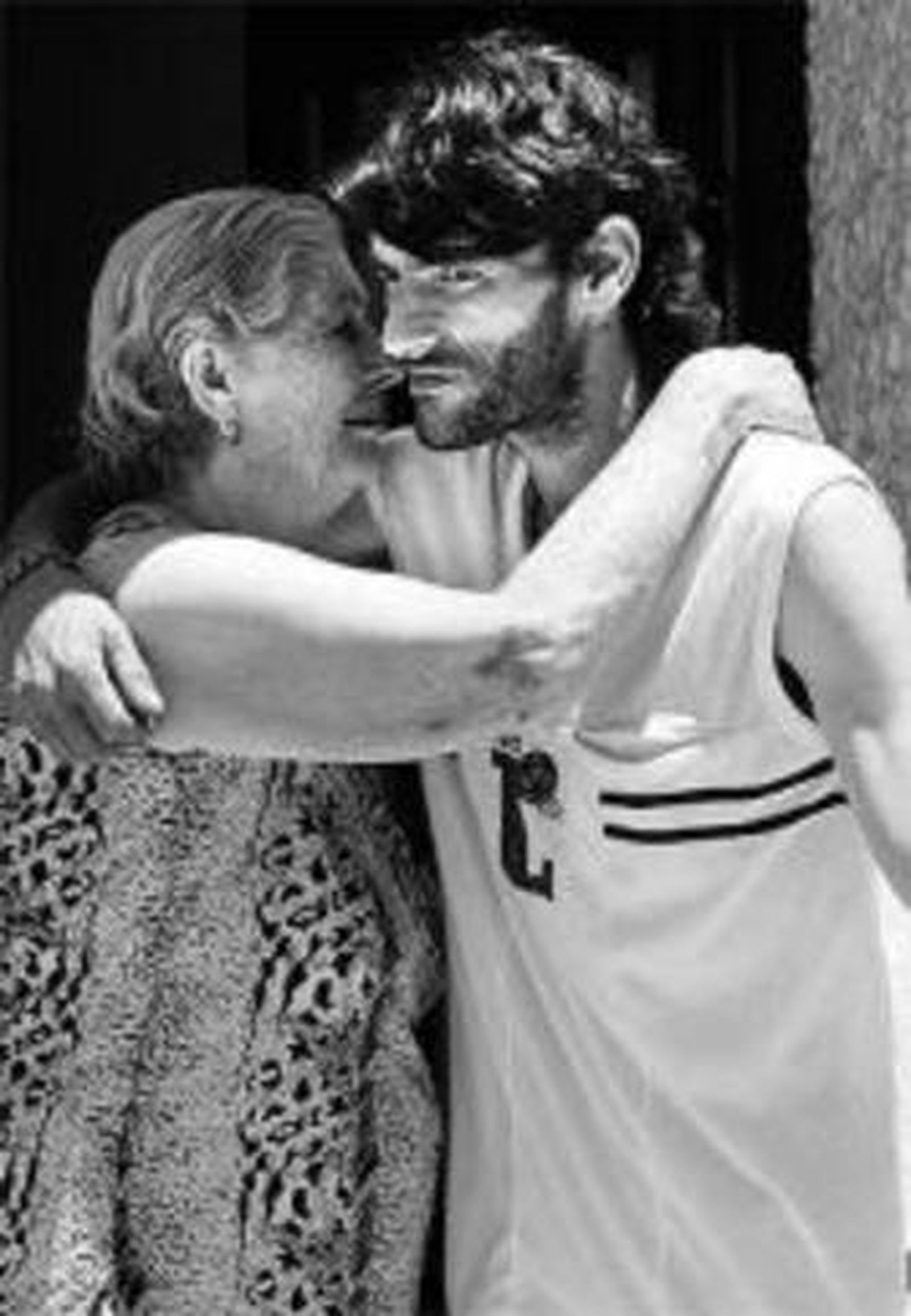 Campoy con su madre.