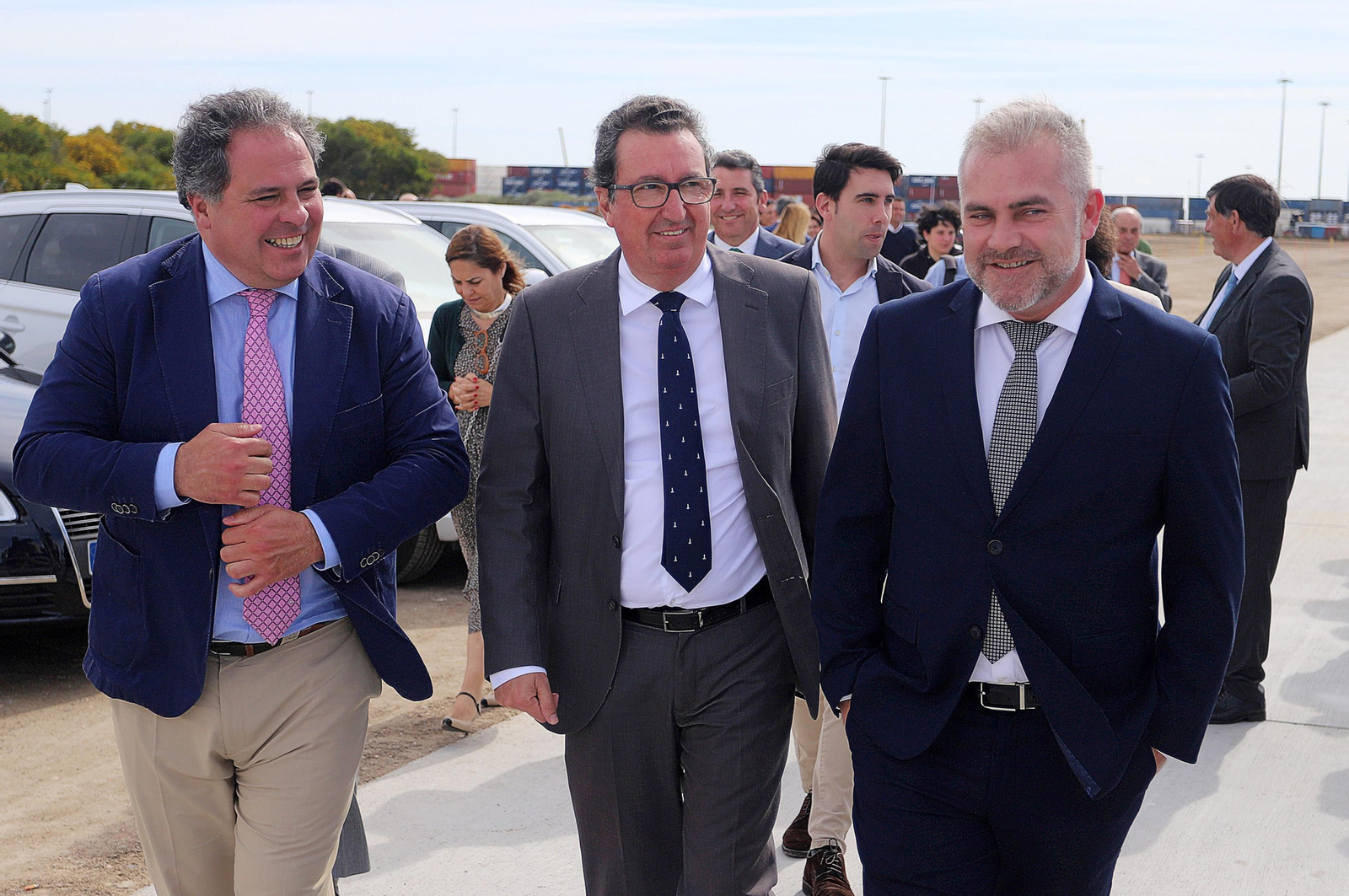 Imágenes de la inauguración de la ampliación norte del Muelle Sur del Puerto de Huelva