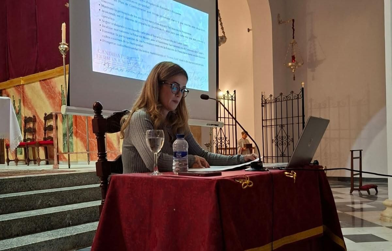 Ana Gema Torrico Luque, en la presentación de su candidatura.