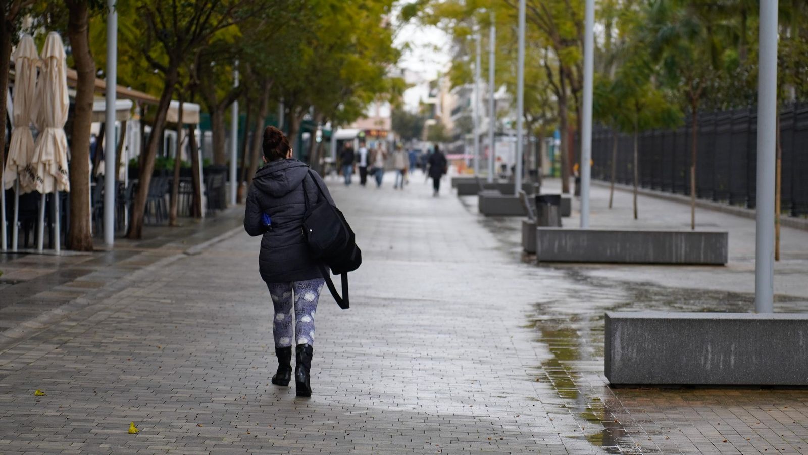 Llueve sobre mojado: Fotos de la borrasca Martinho a su paso por Algeciras