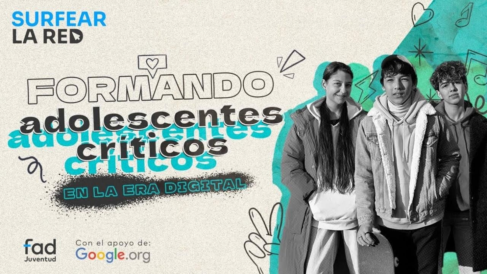 Surfear la Red, un proyecto de Google y la FAD para formar a más de 100.000 jóvenes frente a la desinformación