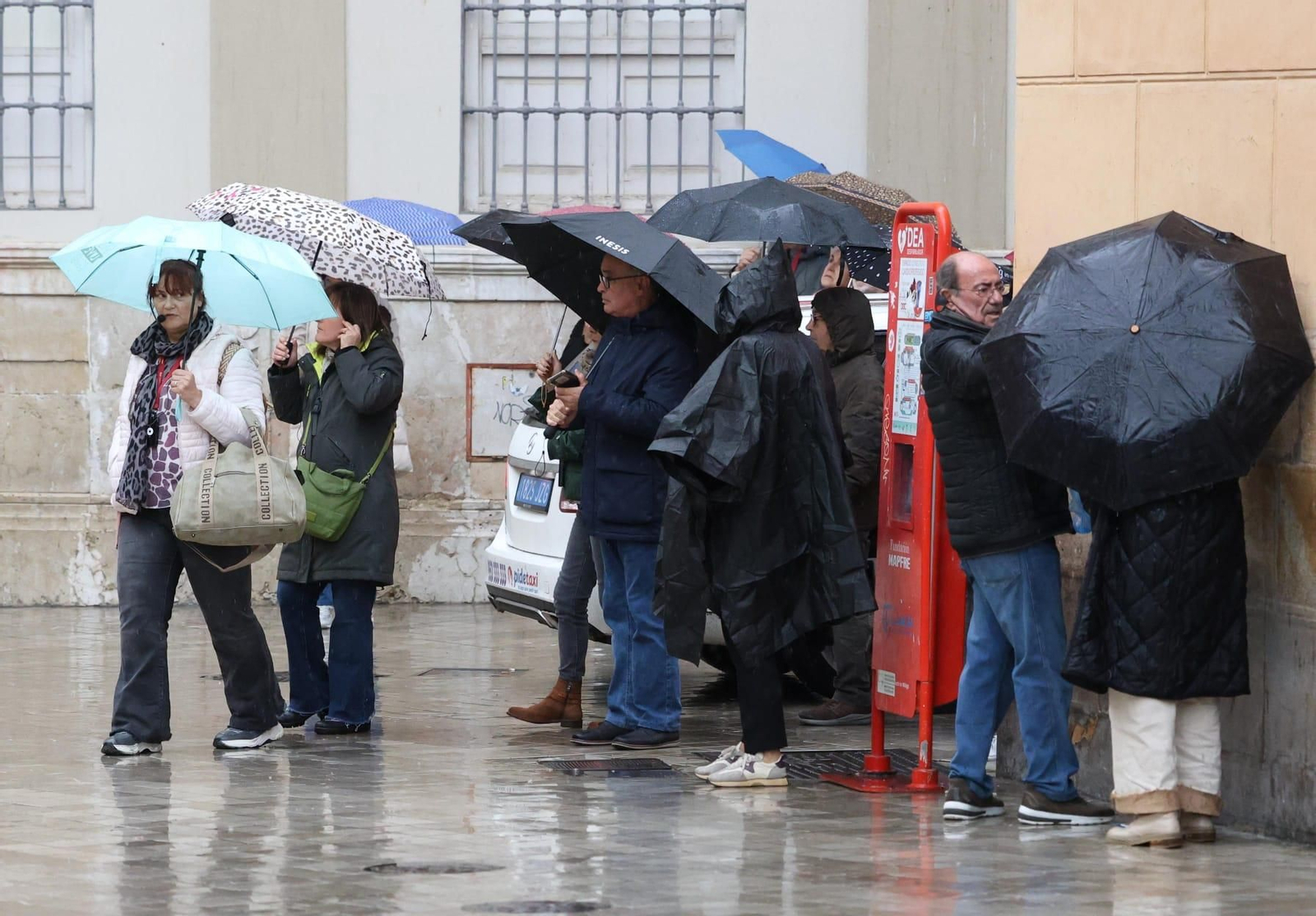 Lluvias y tormentas en Málaga en la jornada de aviso naranja, en imágenes