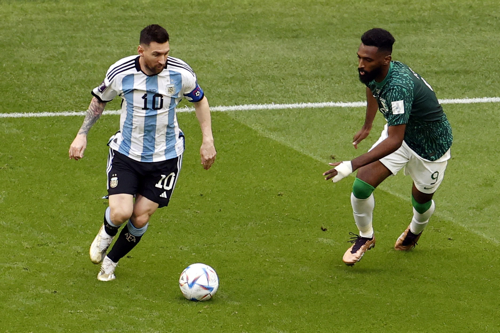 Las imágenes del Artentina - Arabia Saudí en el Mundial de Qatar