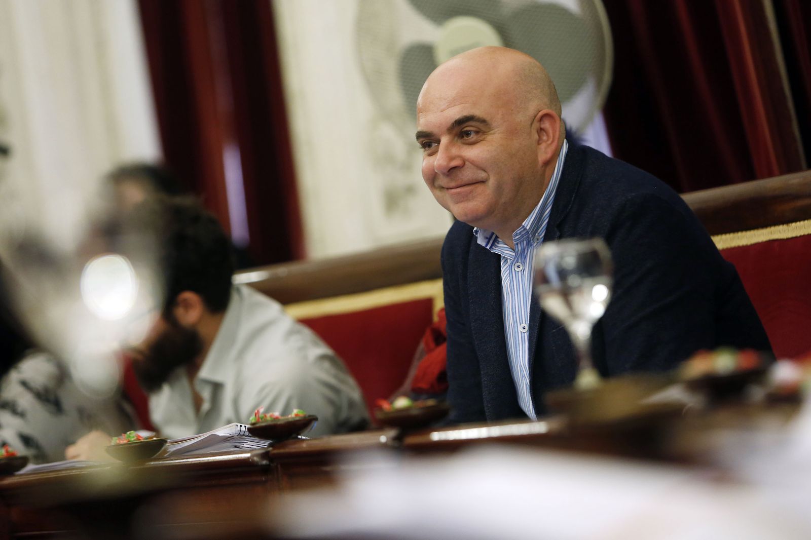 El concejal de Hacienda, David Navarro, en un pleno municipal.