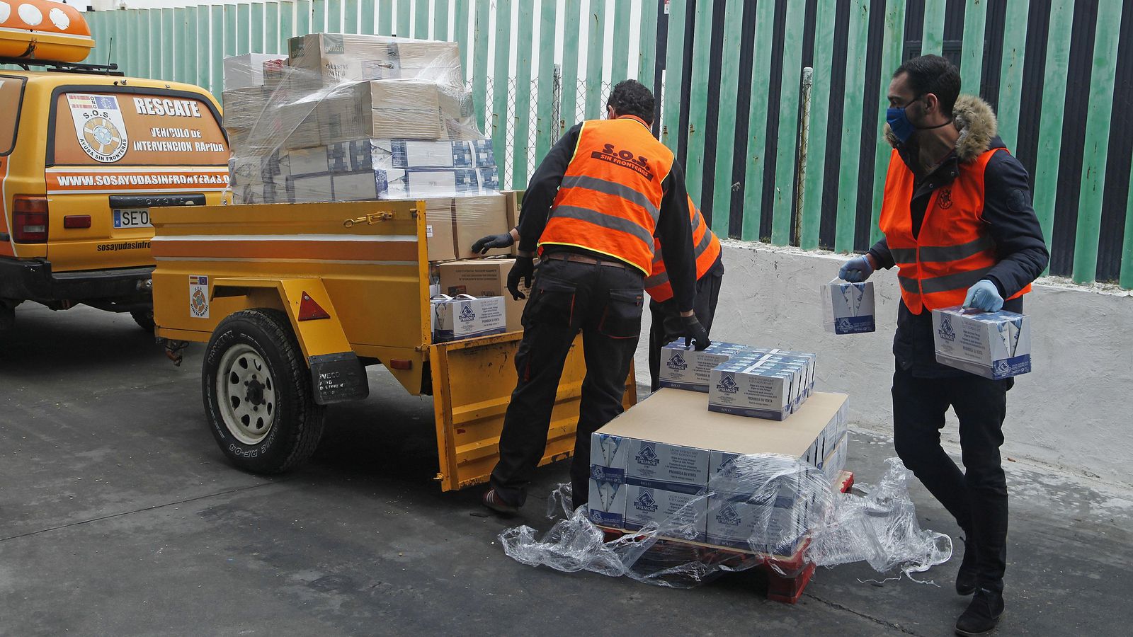 Distribución de comida.