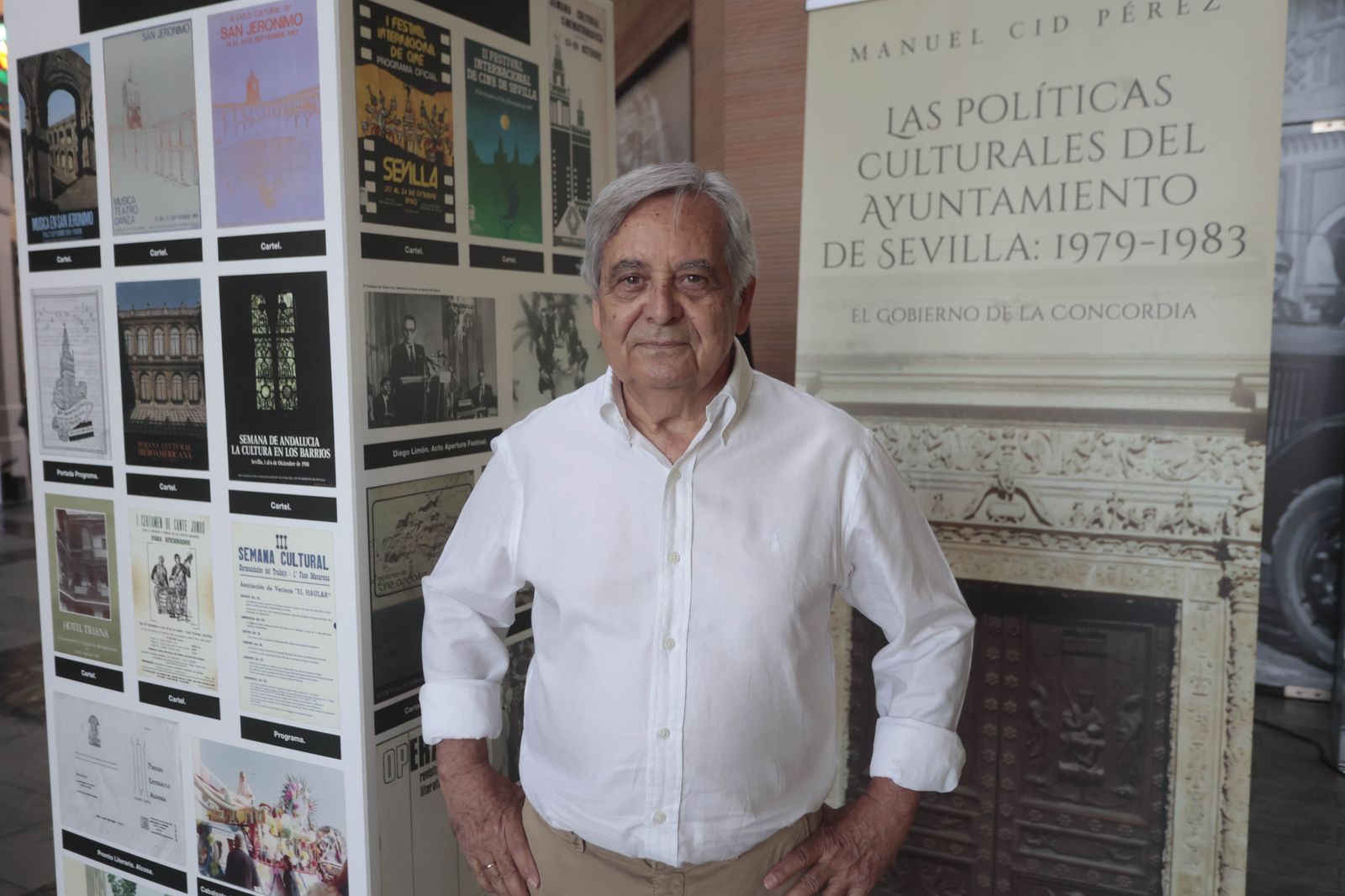 Manuel Cid Pérez, autor del libro 'Las políticas culturales del Ayuntamiento de Sevilla: 1979-1983', presentado en el espacio Platea Odeón.