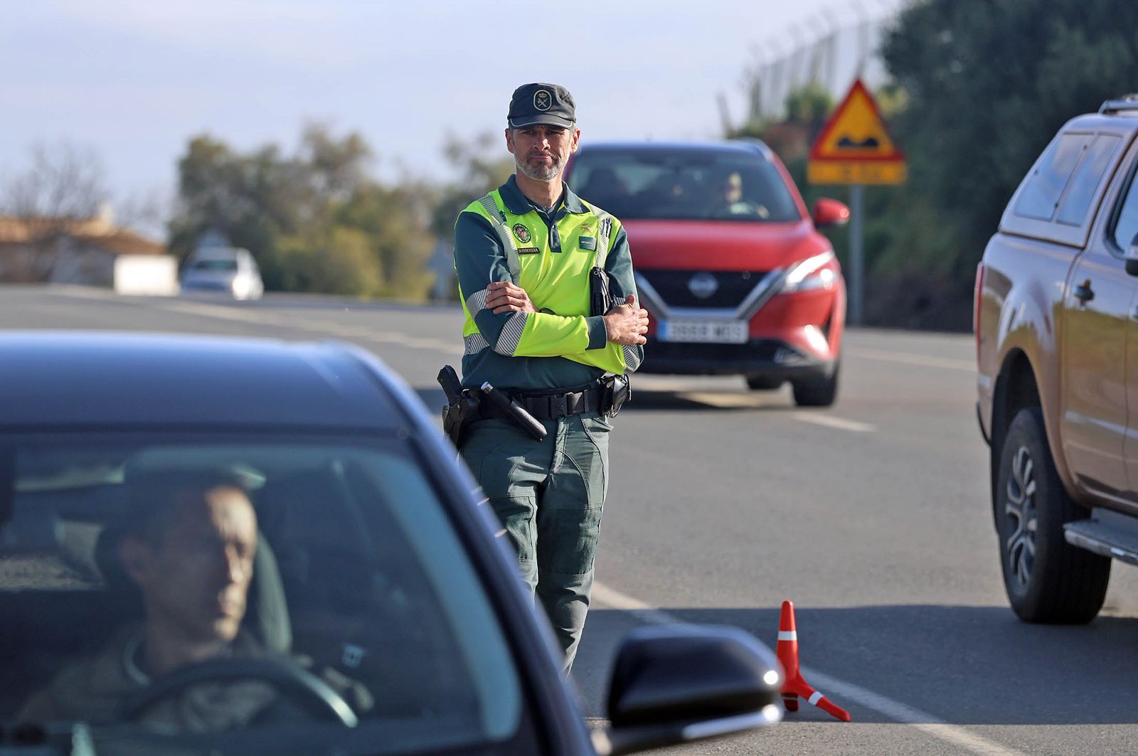 Imágenes de la Campaña de Control y Vigilancia diseñada por la DGT en Huelva