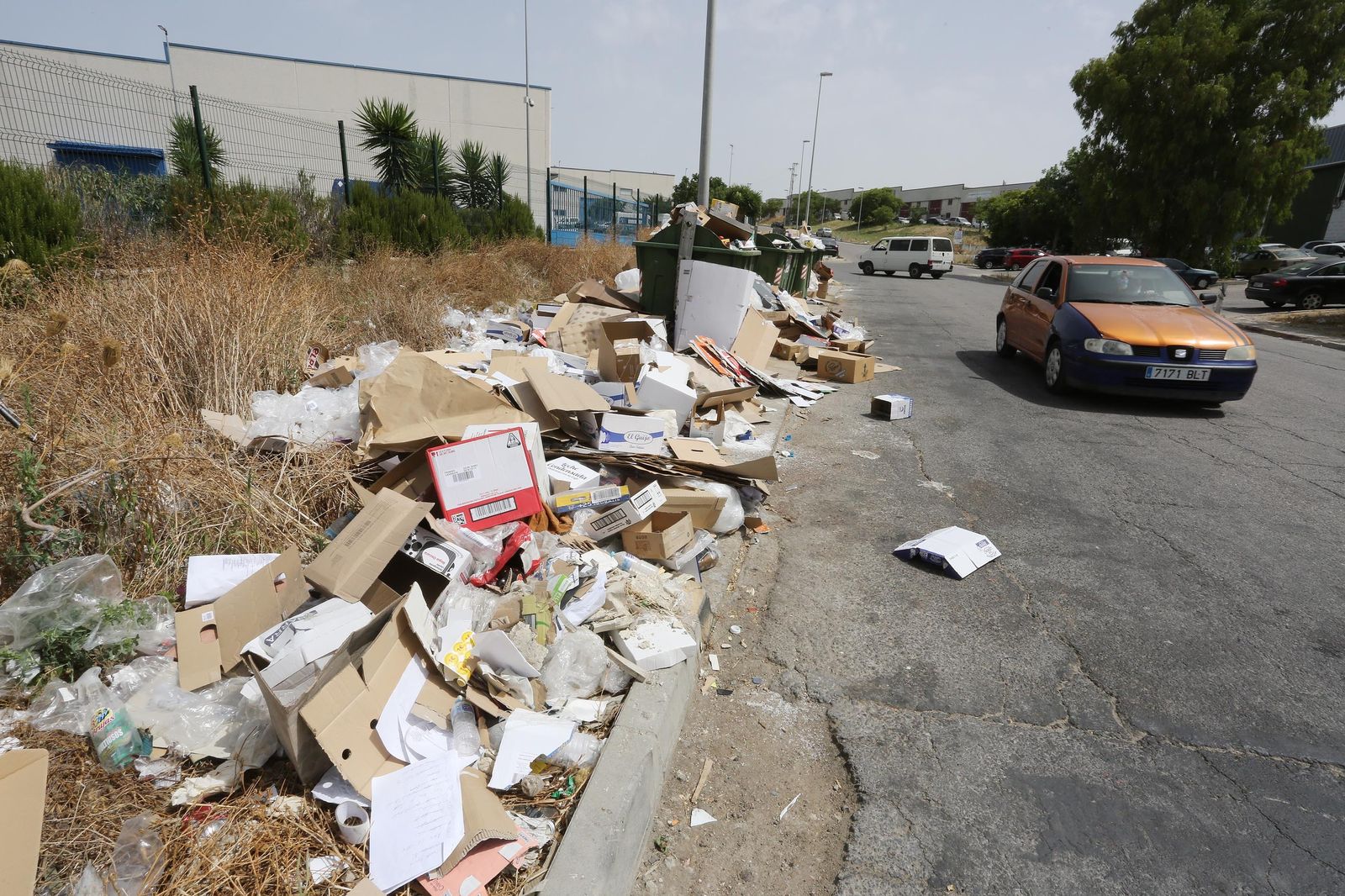 El polígono industrial de el Portal,un vertedero