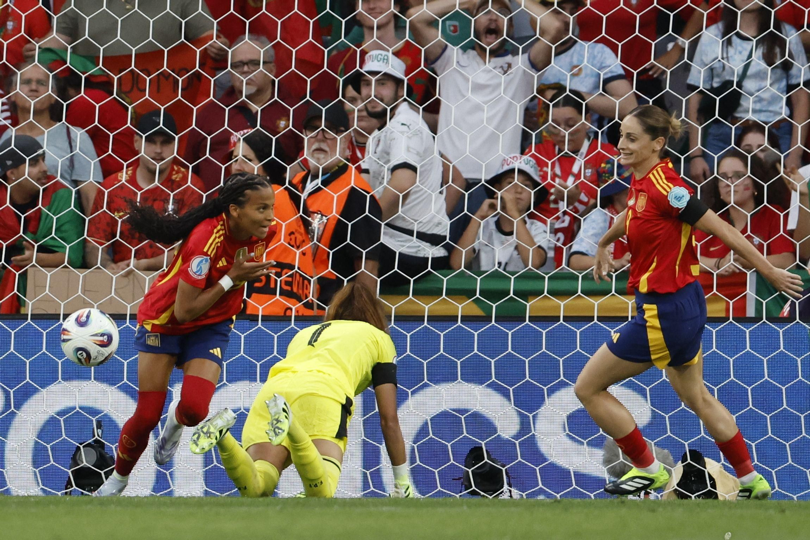 Las fotos del España - Portugal en la Eurocopa femenina