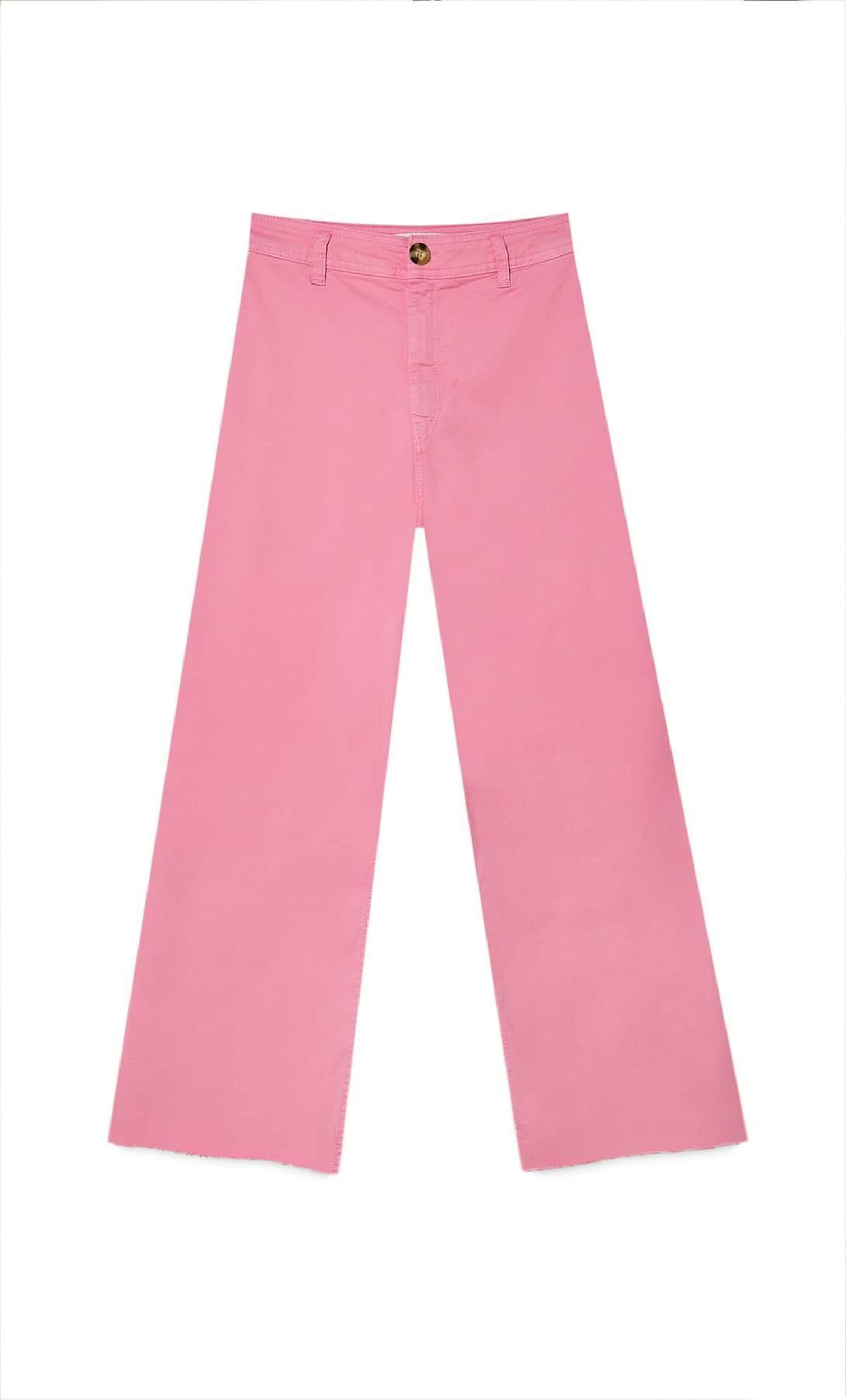 Los nuevos pantalones culotte de Stradivarius en color rosa.
