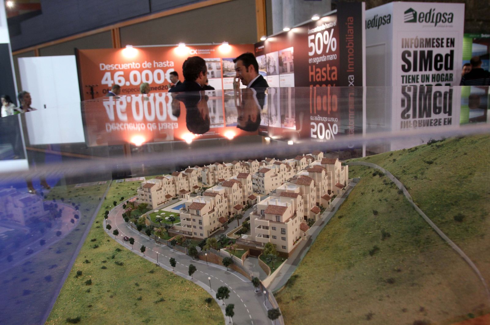 Una de las promociones de viviendas que han sido comercializadas en los salones organizados en el Palacio de Ferias.