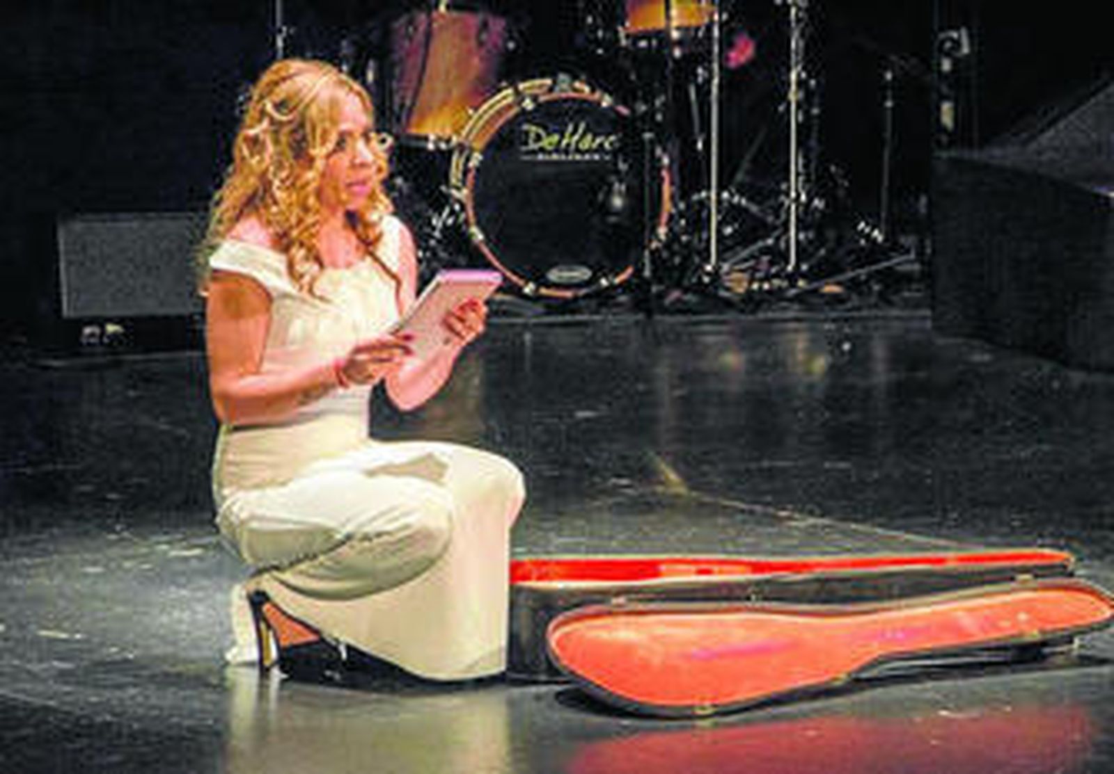 Gema Monge, hija de Camarón, el pasado viernes en Almería.