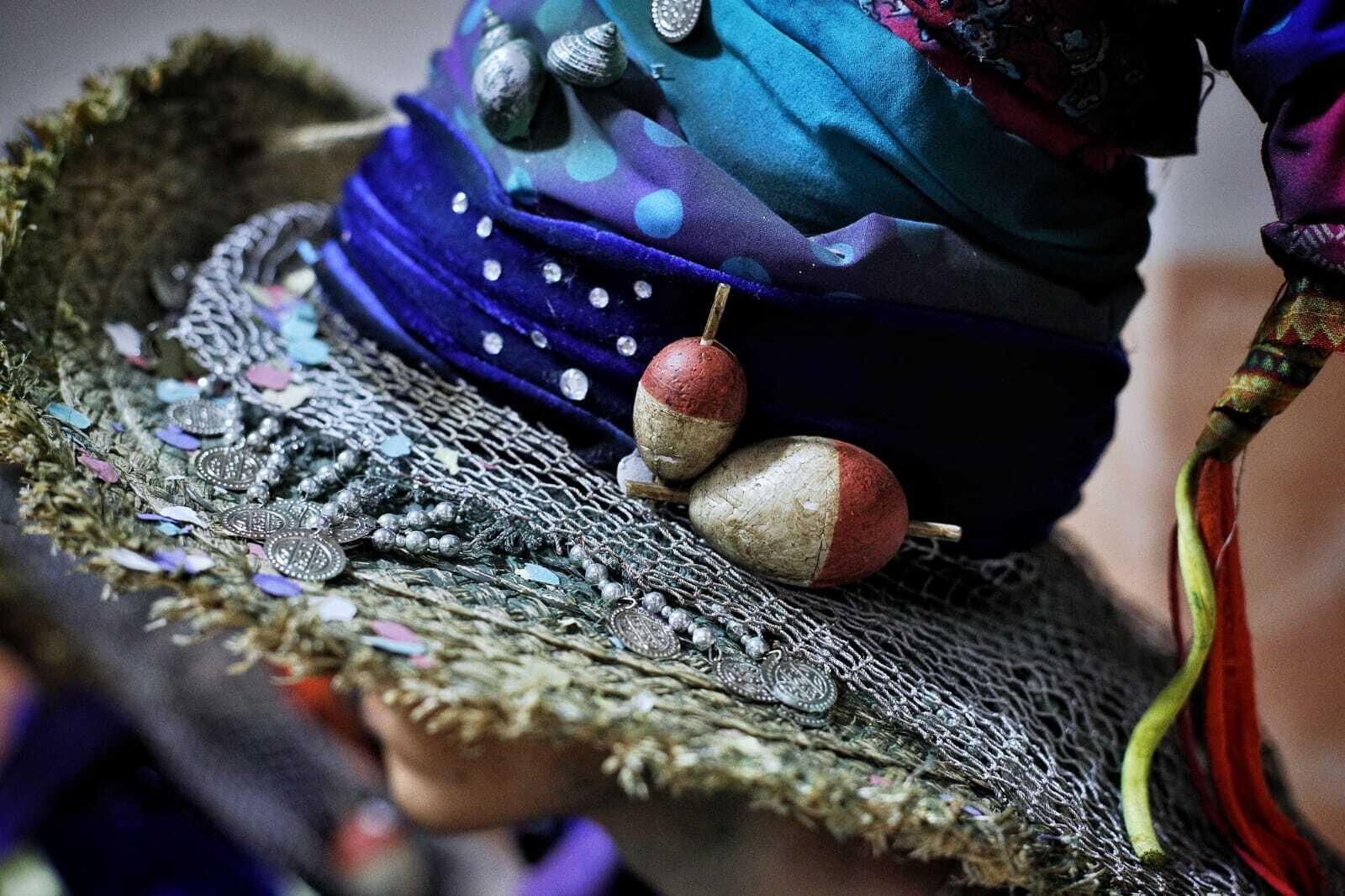 Comparsa 'El embrujo de Cádiz' en camerinos