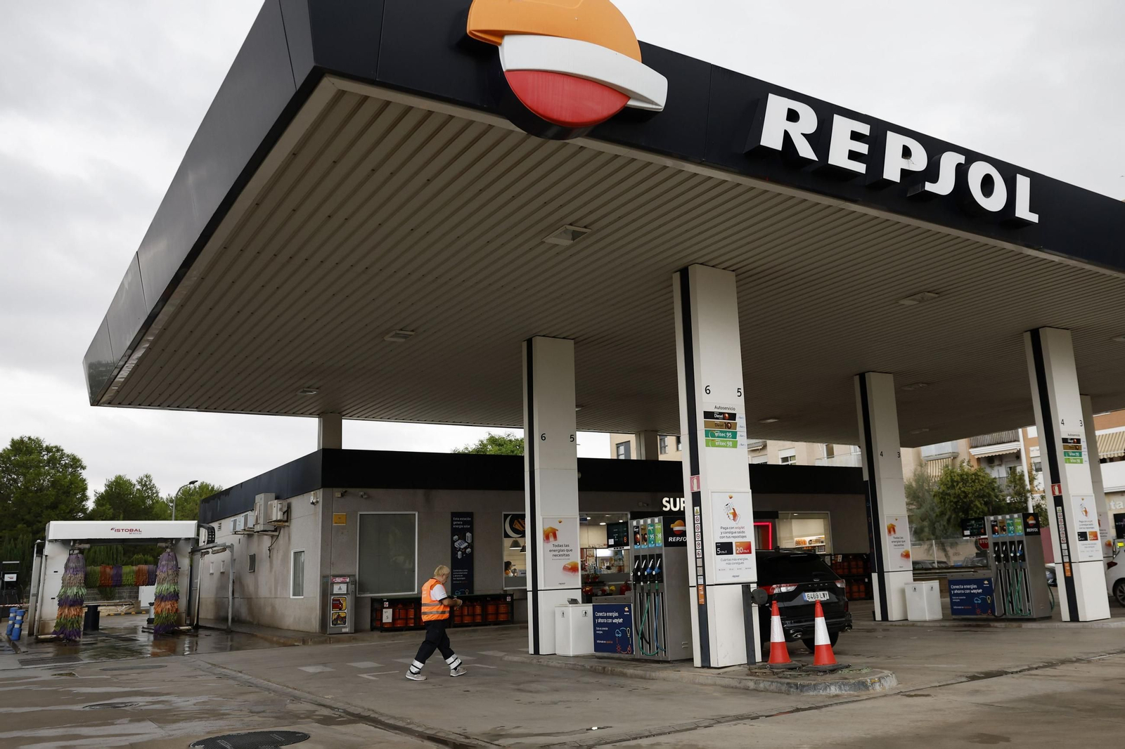 Imagen de archivo de una gasolinera de Repsol.