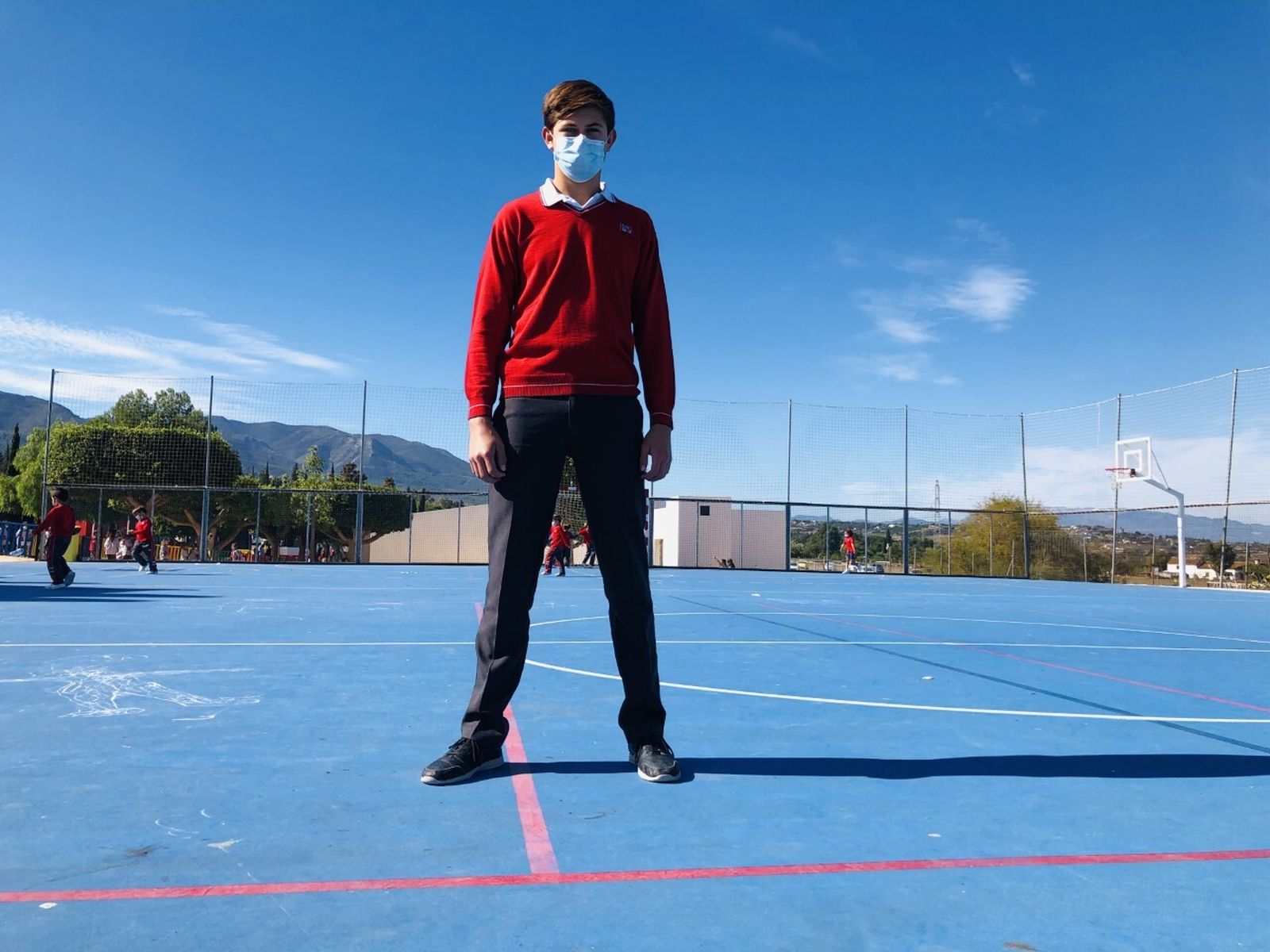 Salvador García, en el Colegio El Pinar.