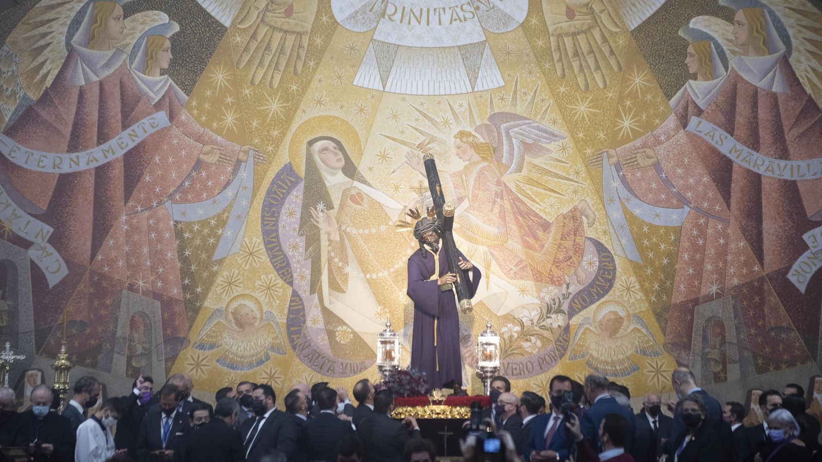 Frescos de Juan Miguel Sánchez en la iglesia de santa Teresa.