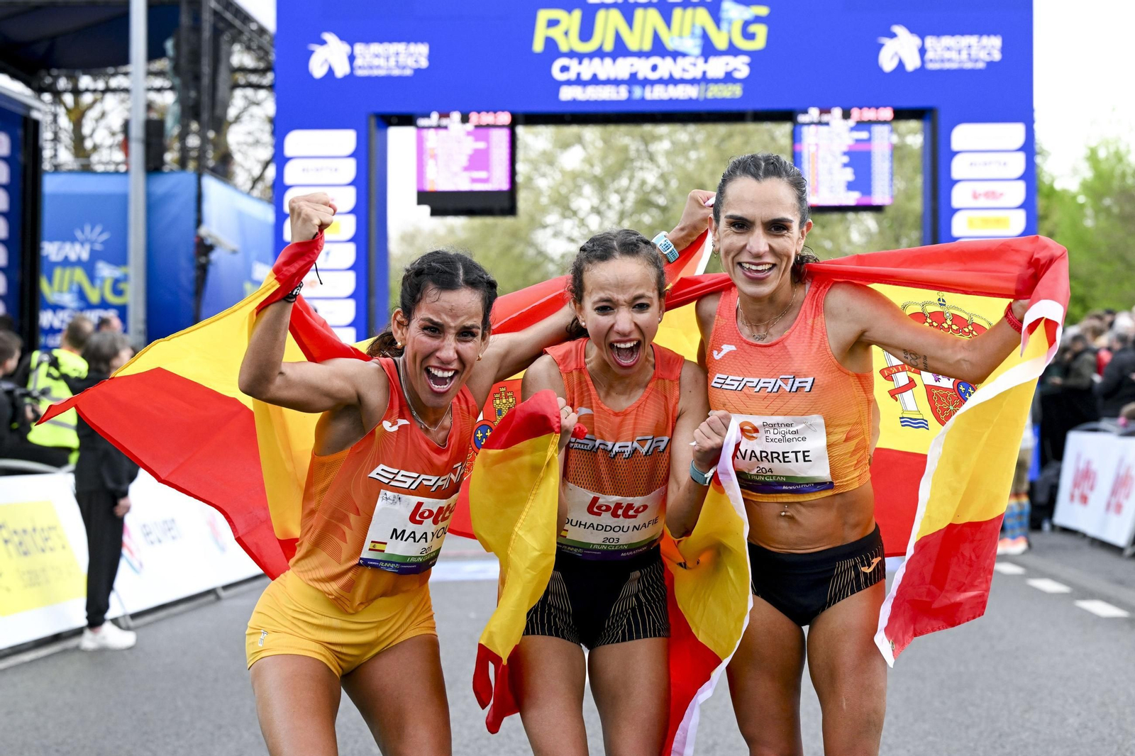 Las mejores fotos del histórico oro de Fátima  Ouhaddou en el Campeonato de Europa de maratón