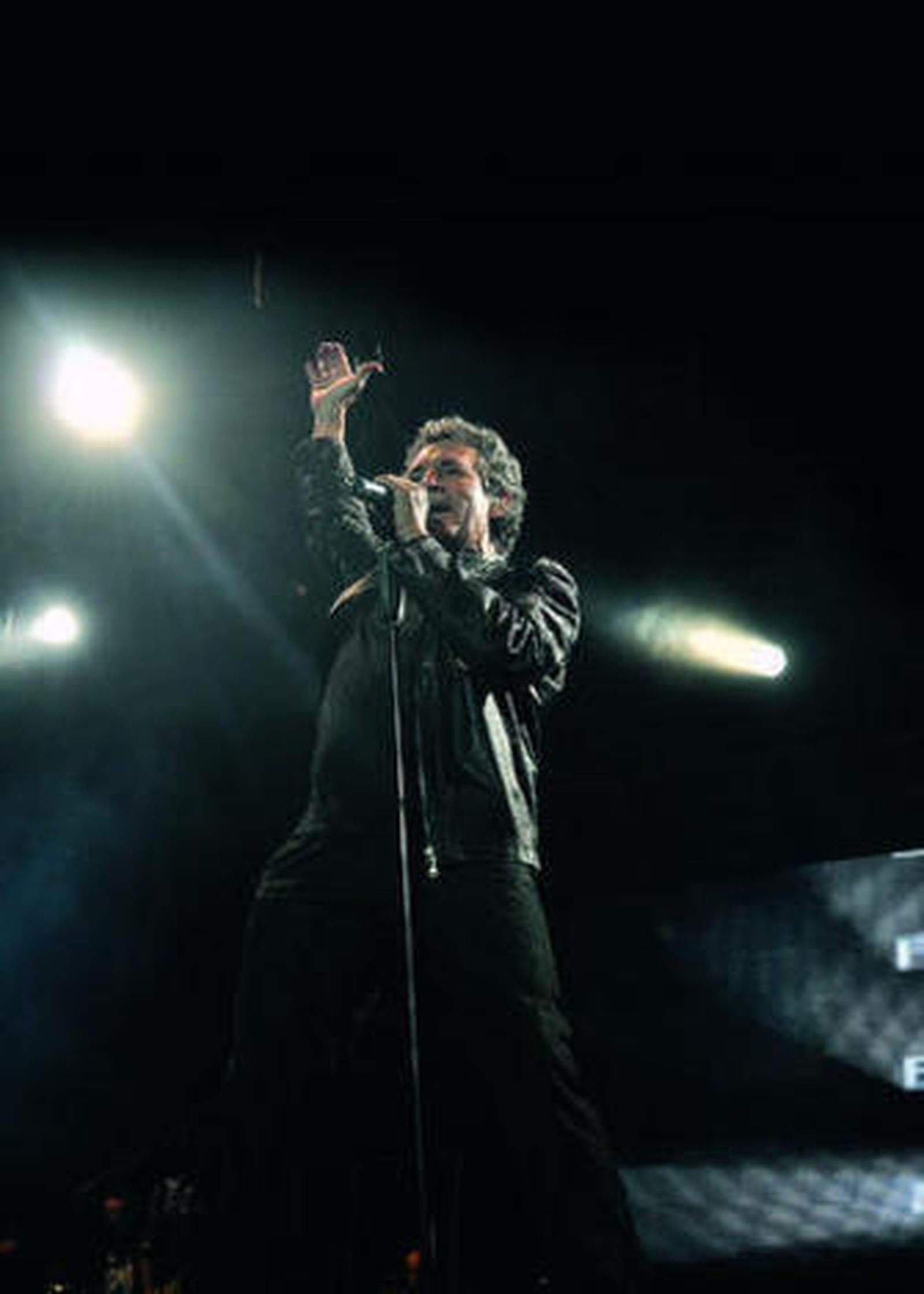 Miguel Ríos en uno de sus conciertos.