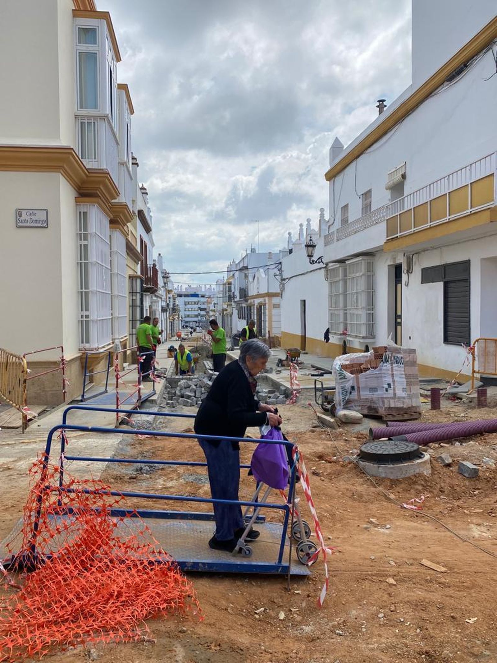 Obras en la calle Mariana de Pineda.