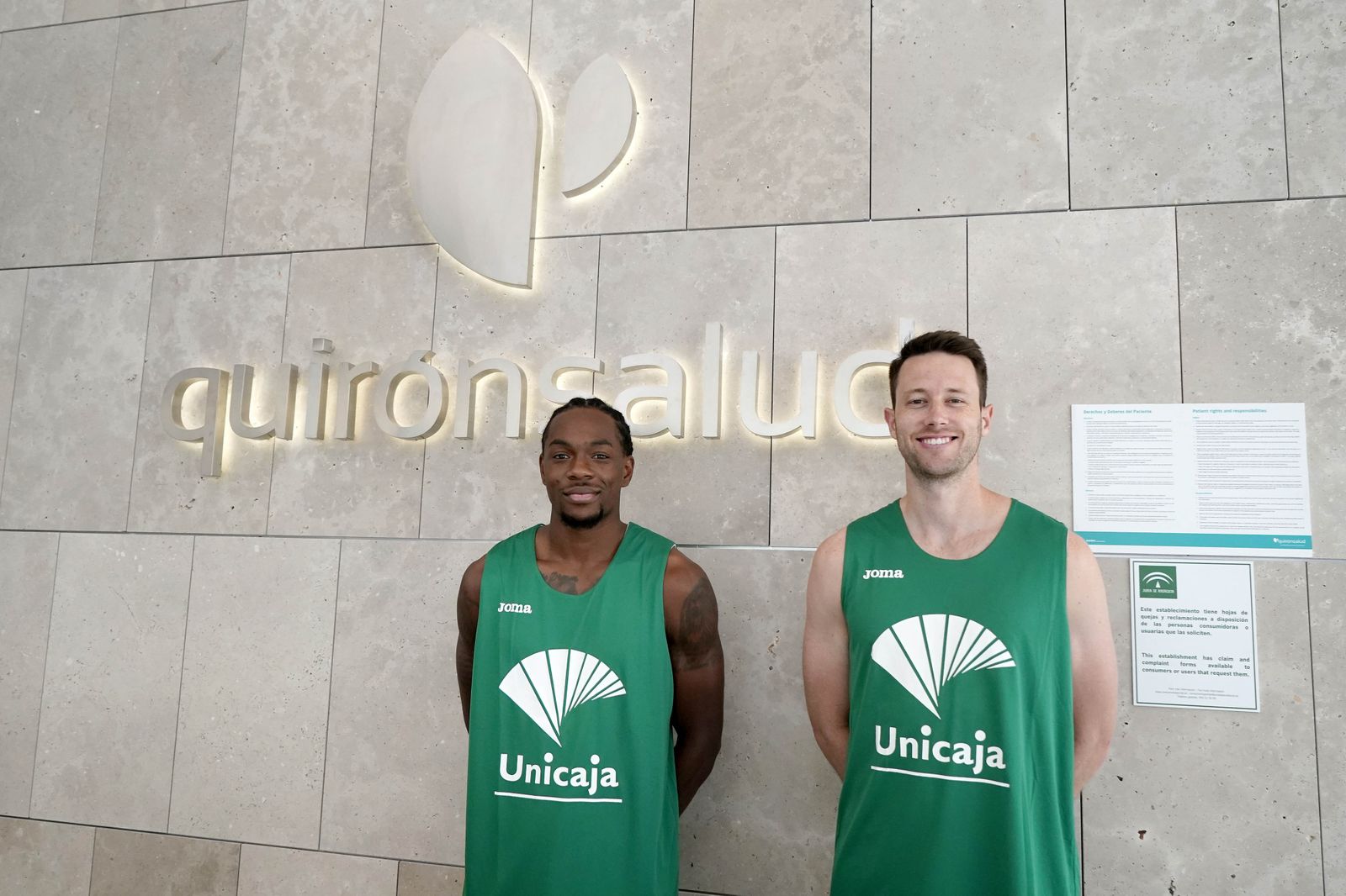 Perry y Kalinoski, en el Hospital Quirónsalud Málaga.