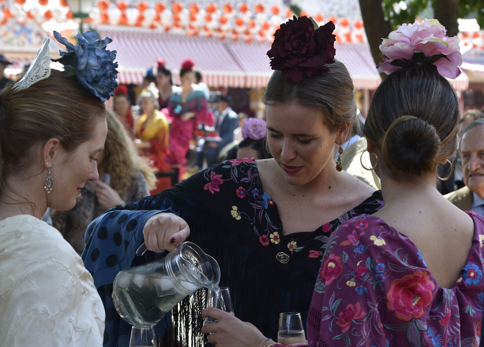 Ambiente en la feria de abril