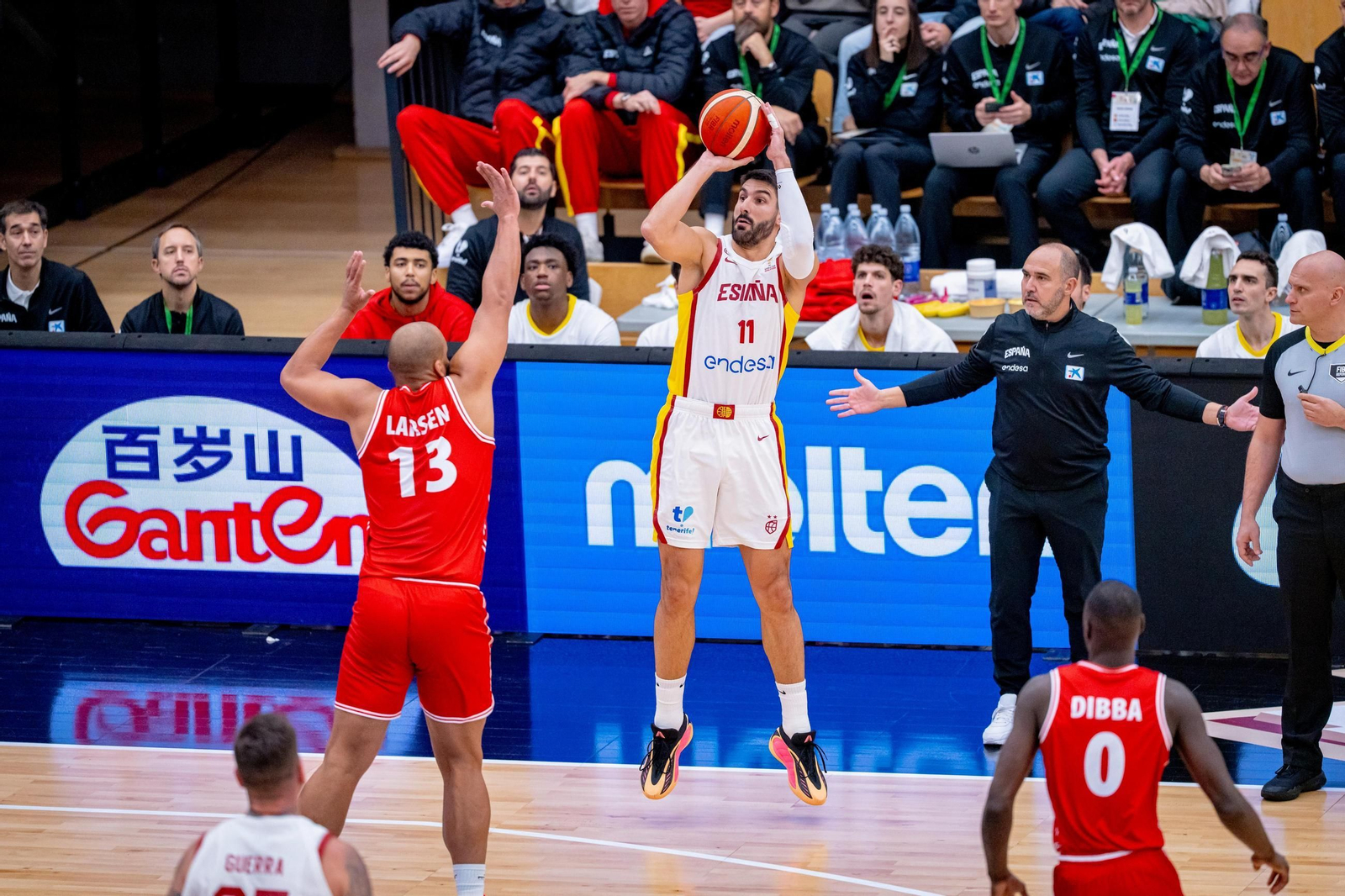 Las mejores fotos del Dinamarca-España de baloncesto