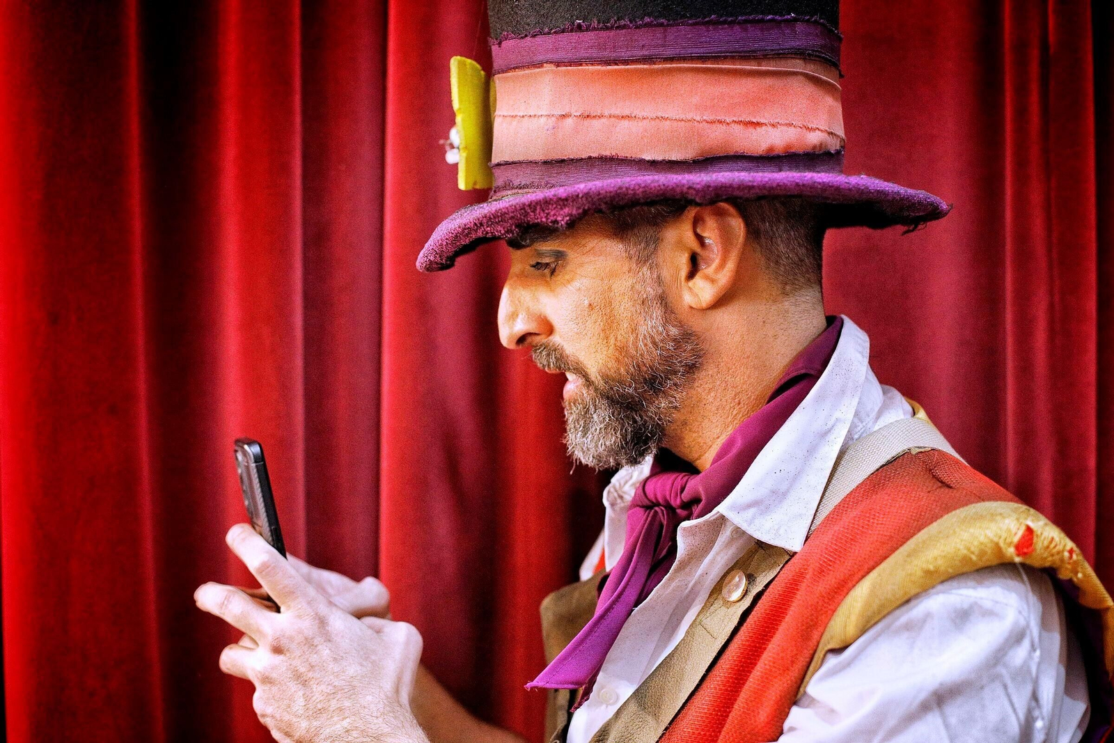 Comparsa 'El paseíto' en camerinos.