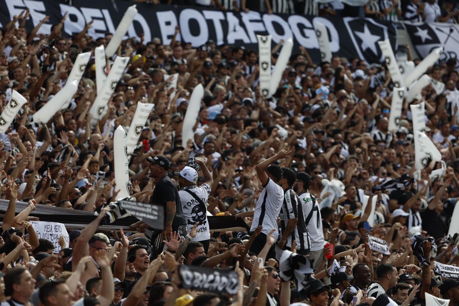 Las fotos de una final de la Libertadores histórica; Botafogo, campeón con 10, ante Atlético Mineiro