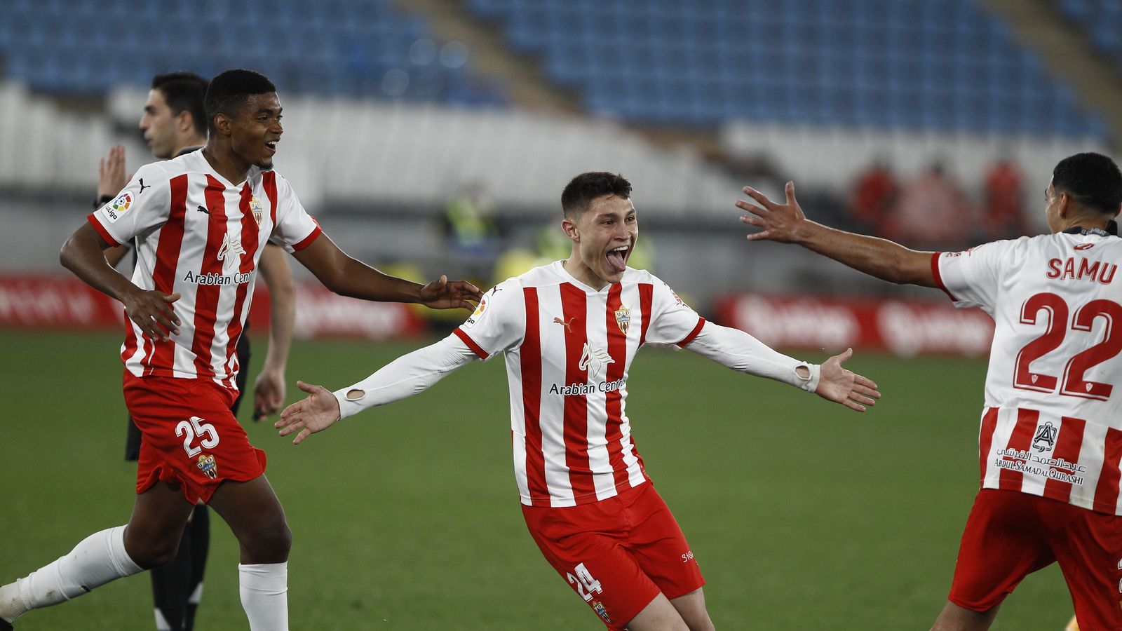 Jorge Cuenca celebra el tanto contra los castellonenses.