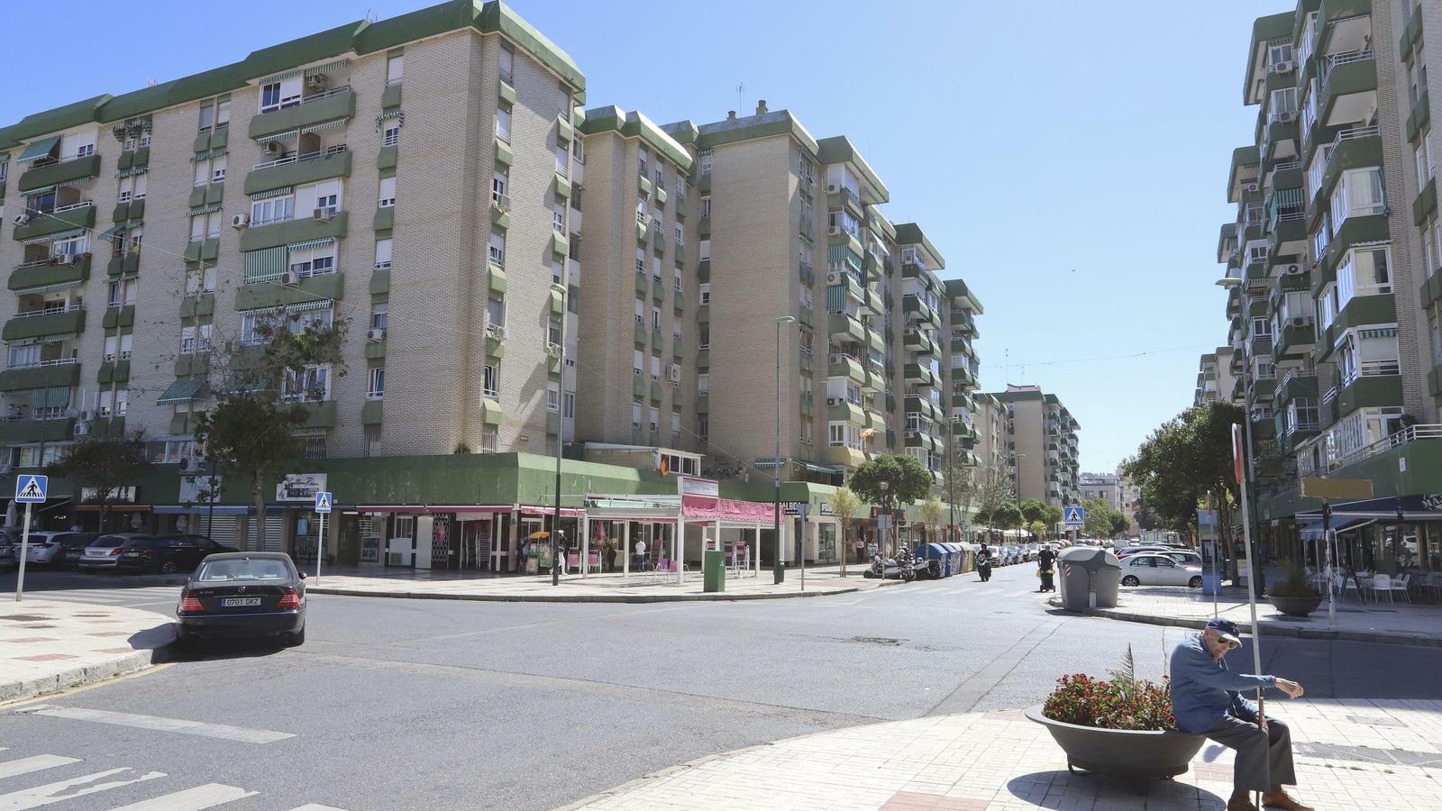 Varios bloques de viviendas en la zona este de Málaga capital.