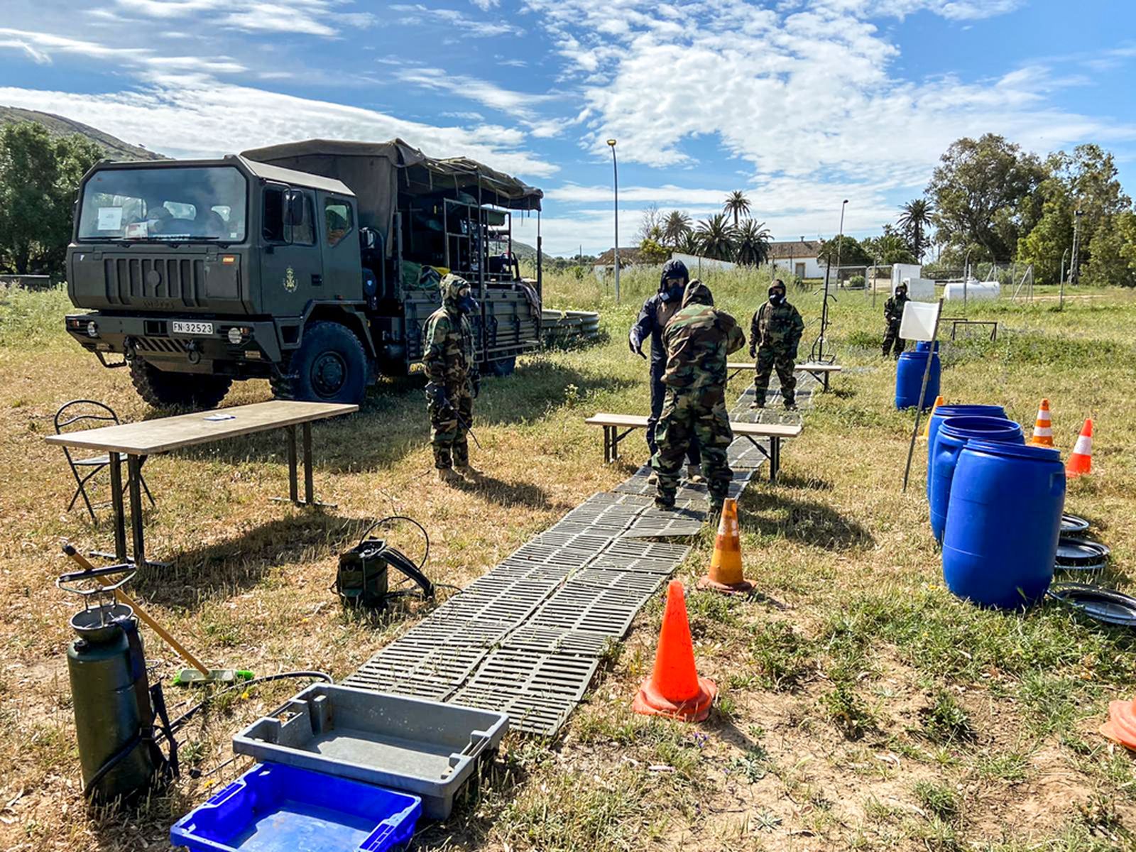 Imágenes de la Infantería de Marina en el Retín en Marfibex