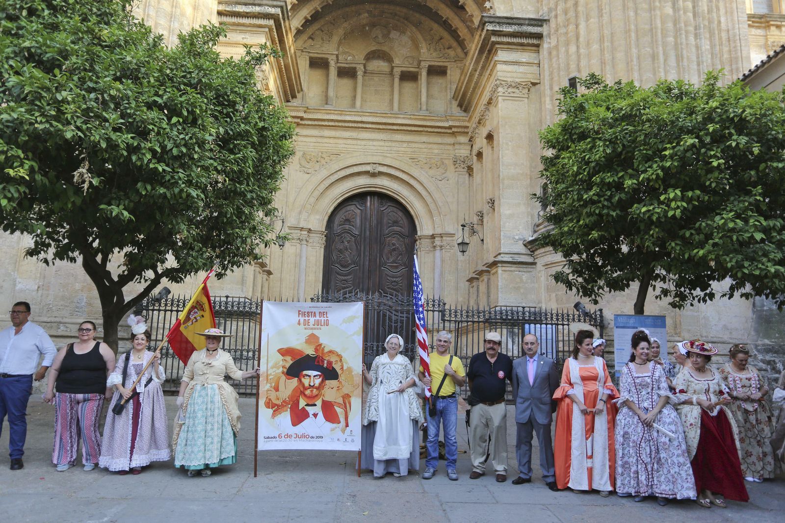 Las fotos del desfile en Málaga en recuerdo a Bernardo de Gálvez
