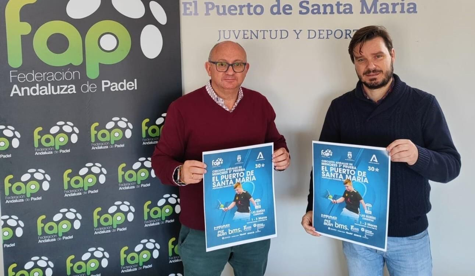 El concejal de Deportes y el responsable de la Federación. El concejal de Deportes y el responsable de la Federación.