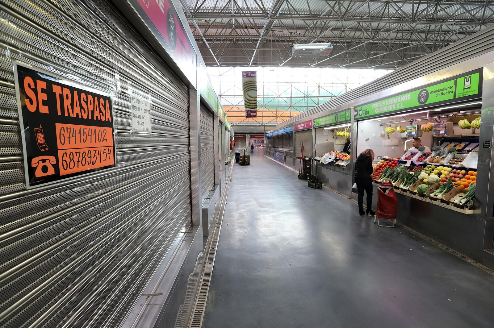 Imágenes del ambiente de hoy en el Mercado del Carmen