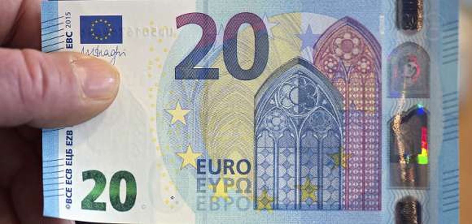 El nuevo billete de 20 euros empieza a circular