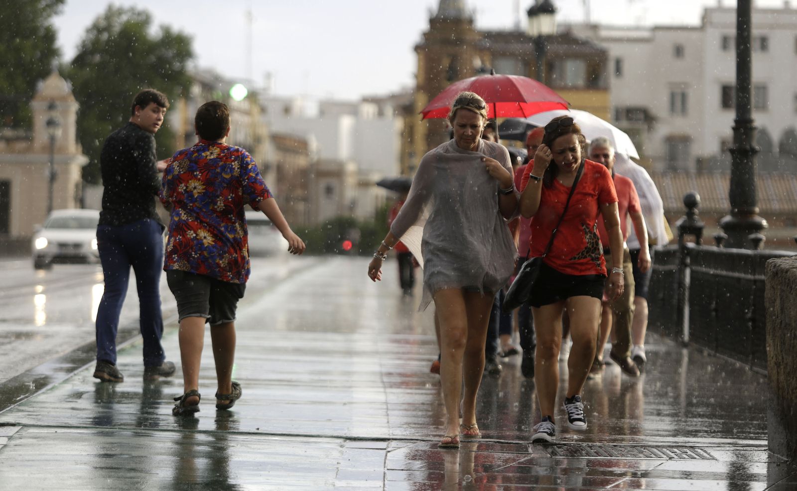 Las imágenes de la lluvia en Sevilla