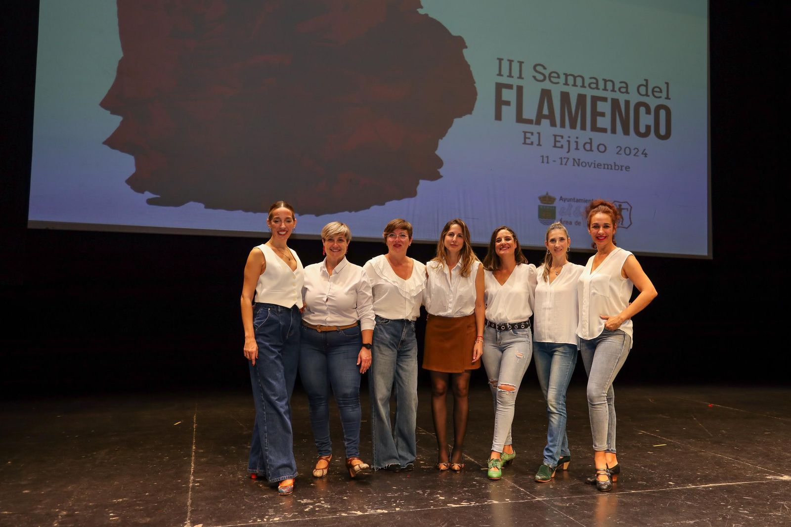 Las directoras de las academias de baile flamenco de El Ejido.