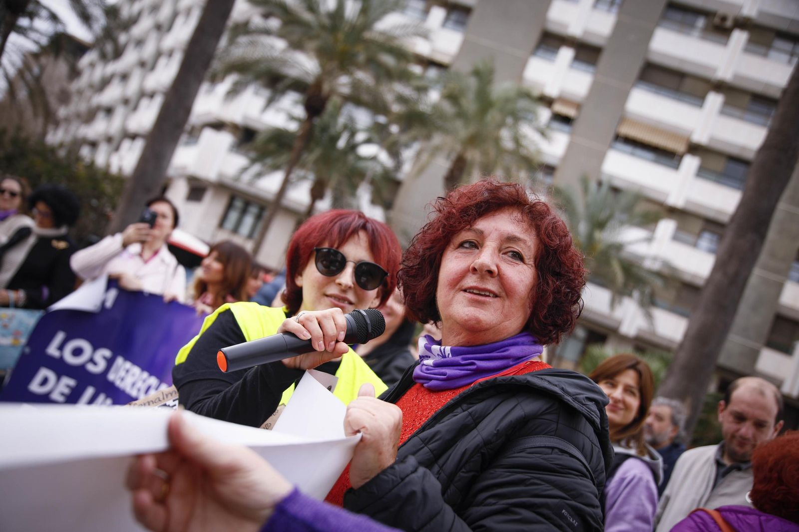 Las imágenes de la manifestación realizada por la Plataforma de Acción Feminista en Almería