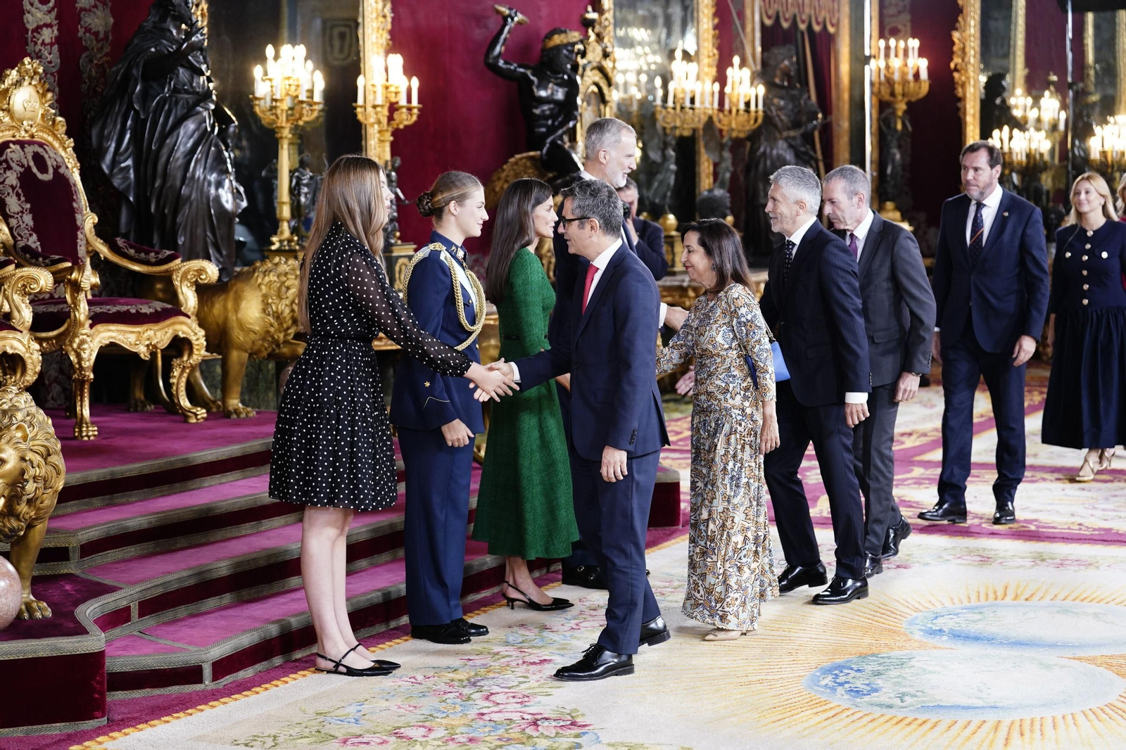 Las fotos de la recepción del Rey por el 12 de octubre