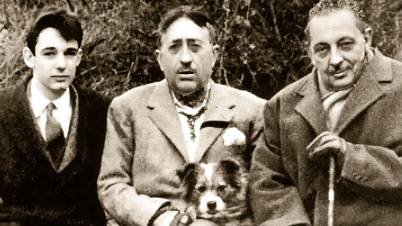 Gioacchino, Lucio Piccolo y Lampedusa en 1956.