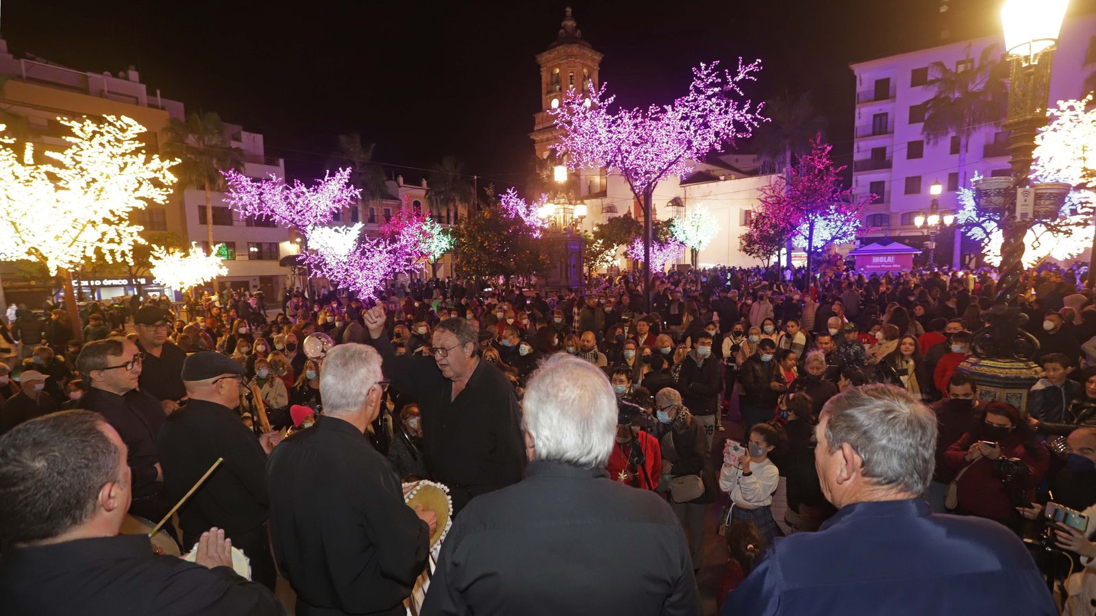 Fotos del encendido del alumbrado navideño en Algeciras
