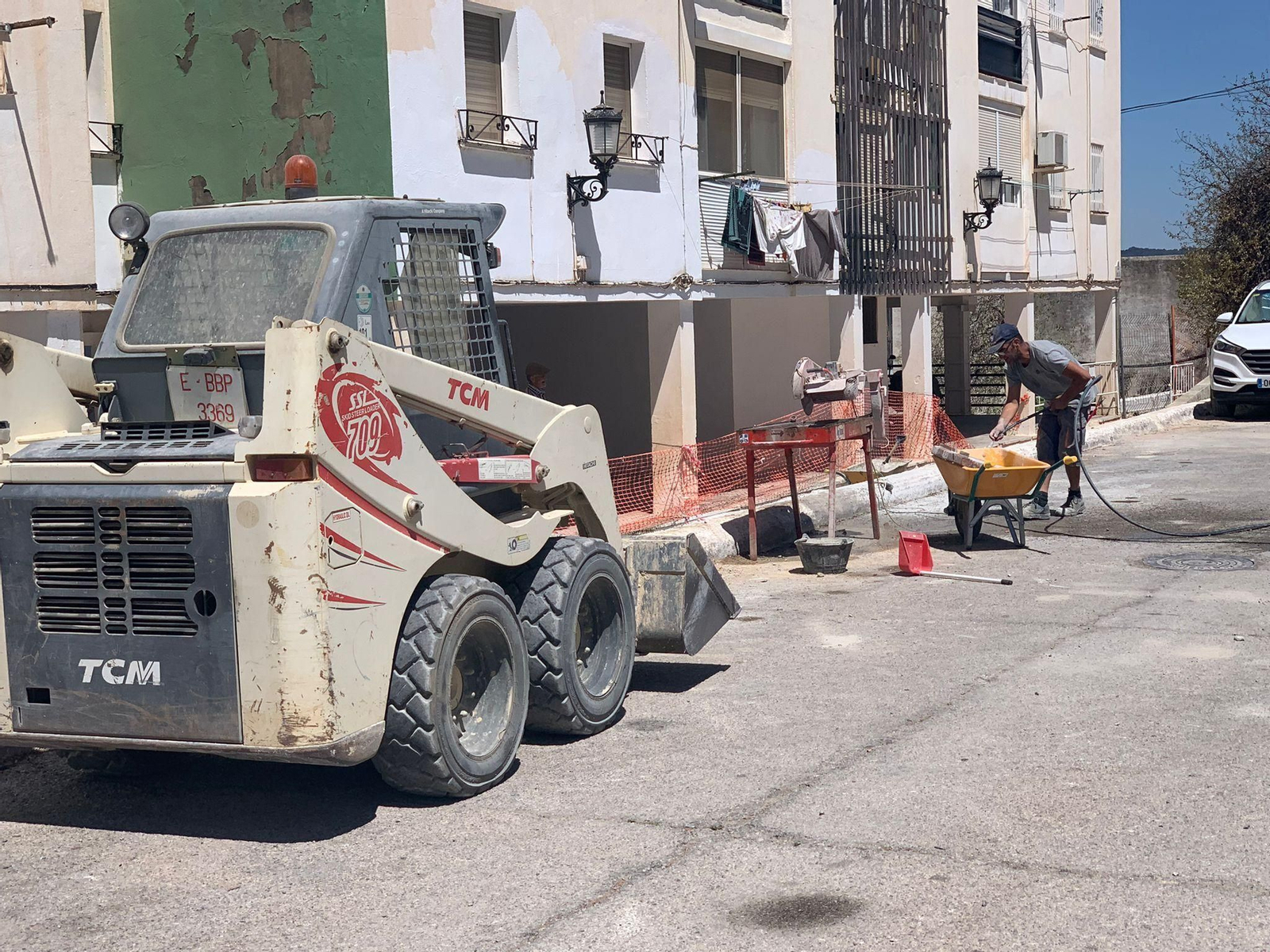Trabajos en la barriada El Fuerte.