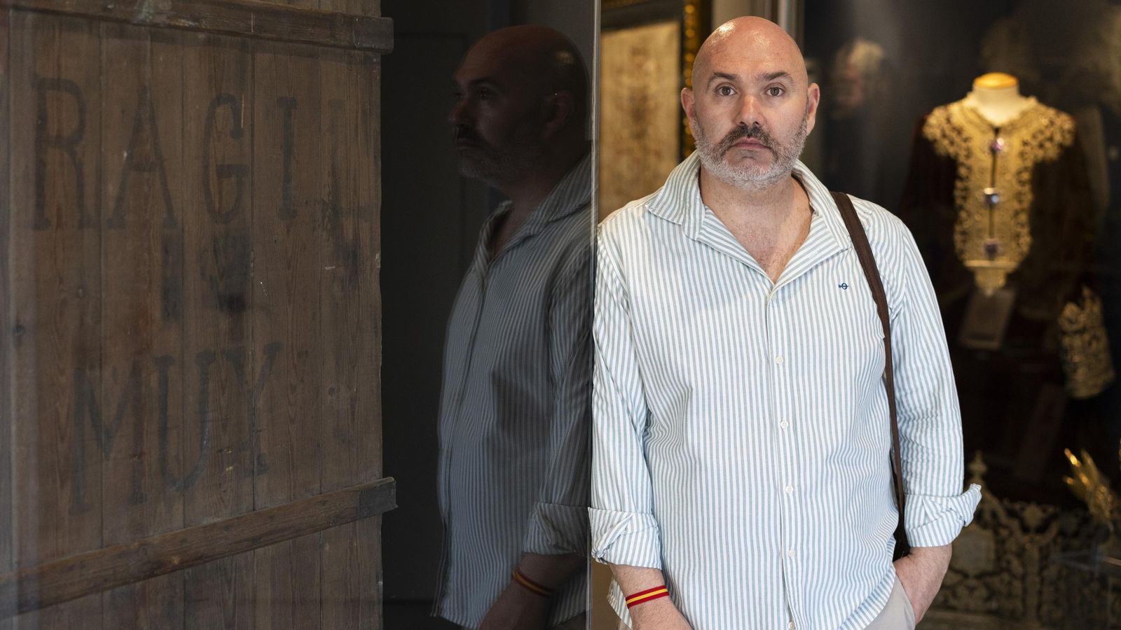 Jesús Romanov en el Museo de la Hermandad de la Macarena